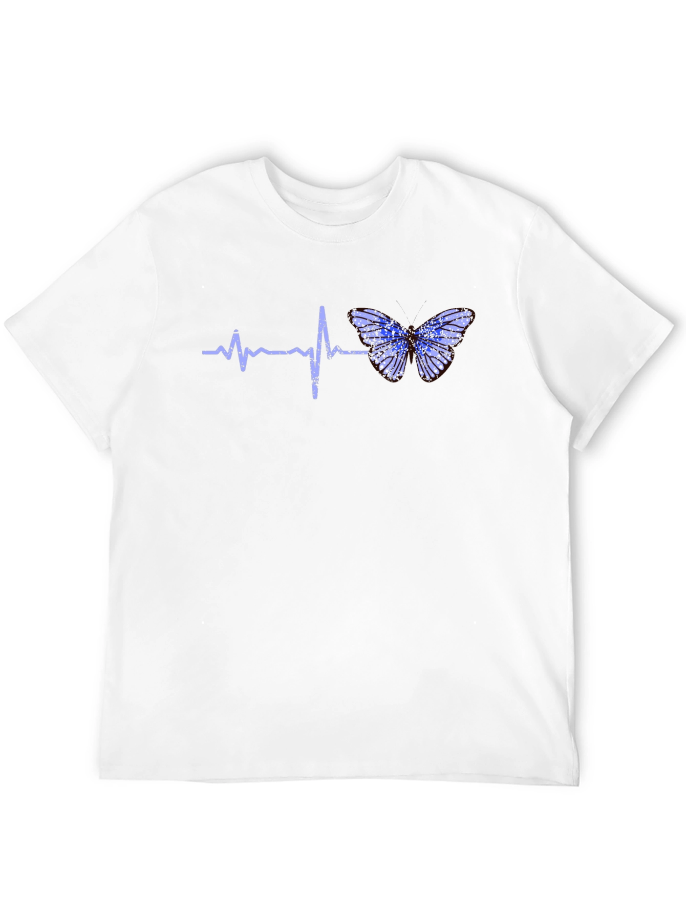 Heartbeat Butterfly Graphic Tee - Black T-Shirt