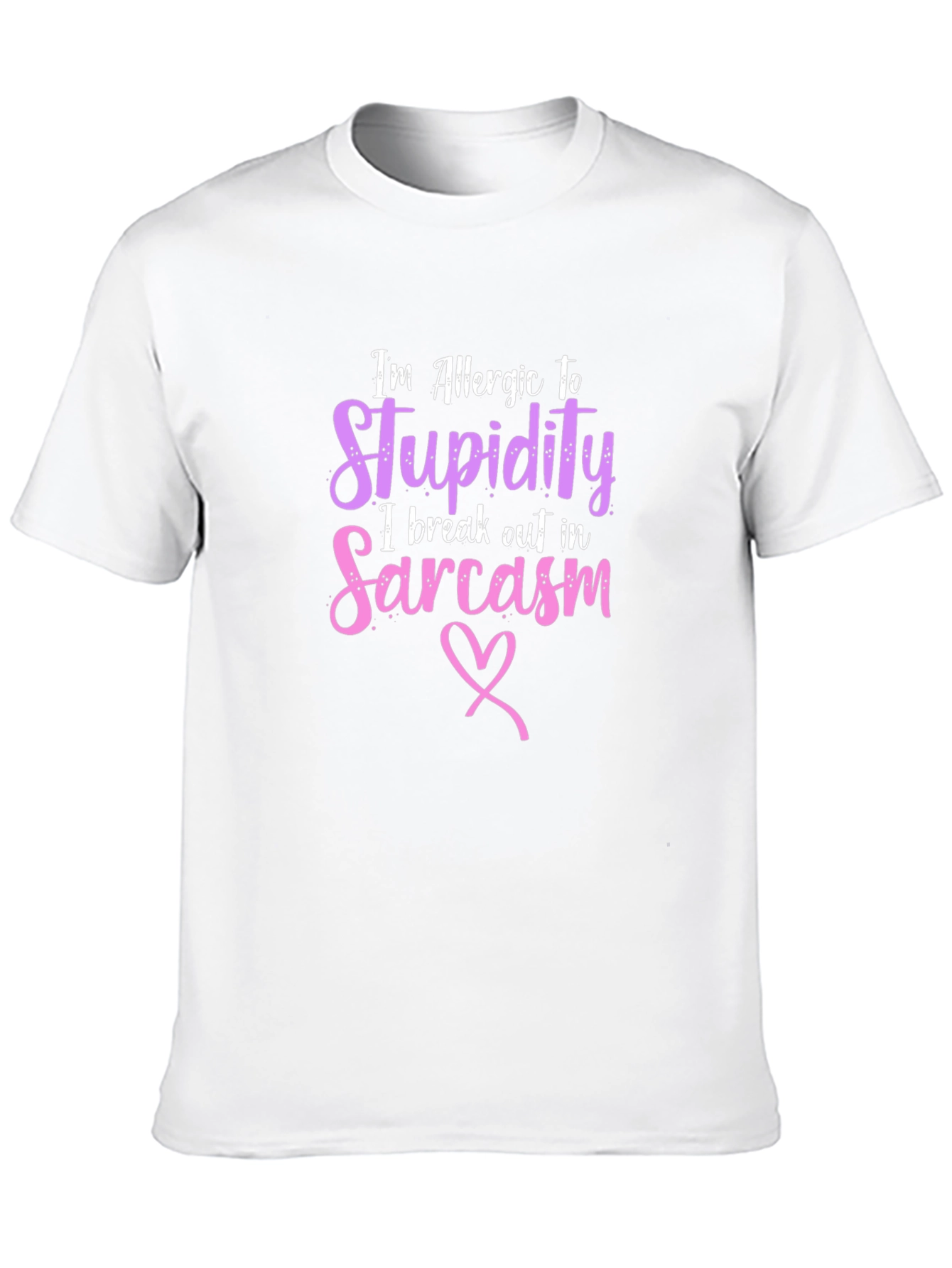 Allergic To Stupidity Sarcasm Graphic Tee