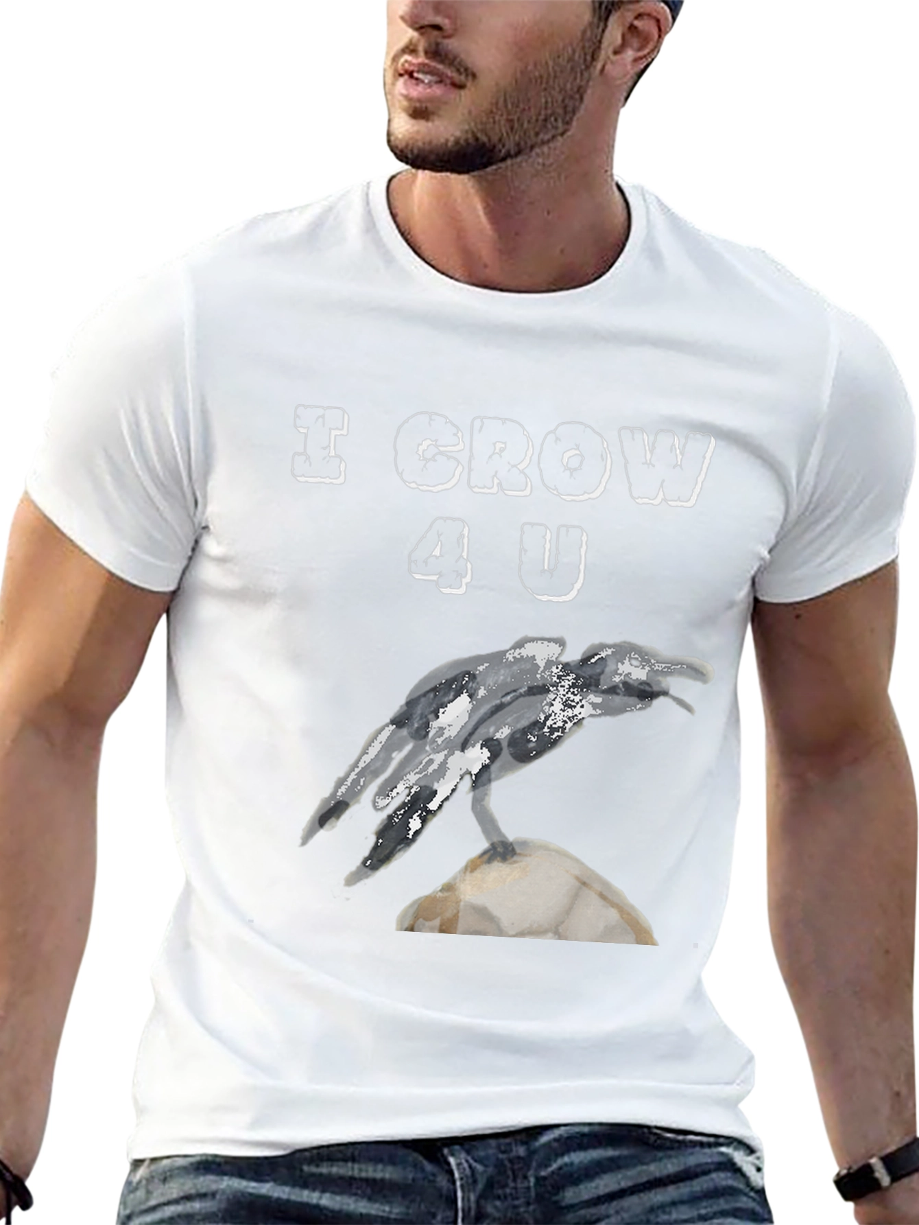 I Crow 4 U T-Shirt Black Crow Design