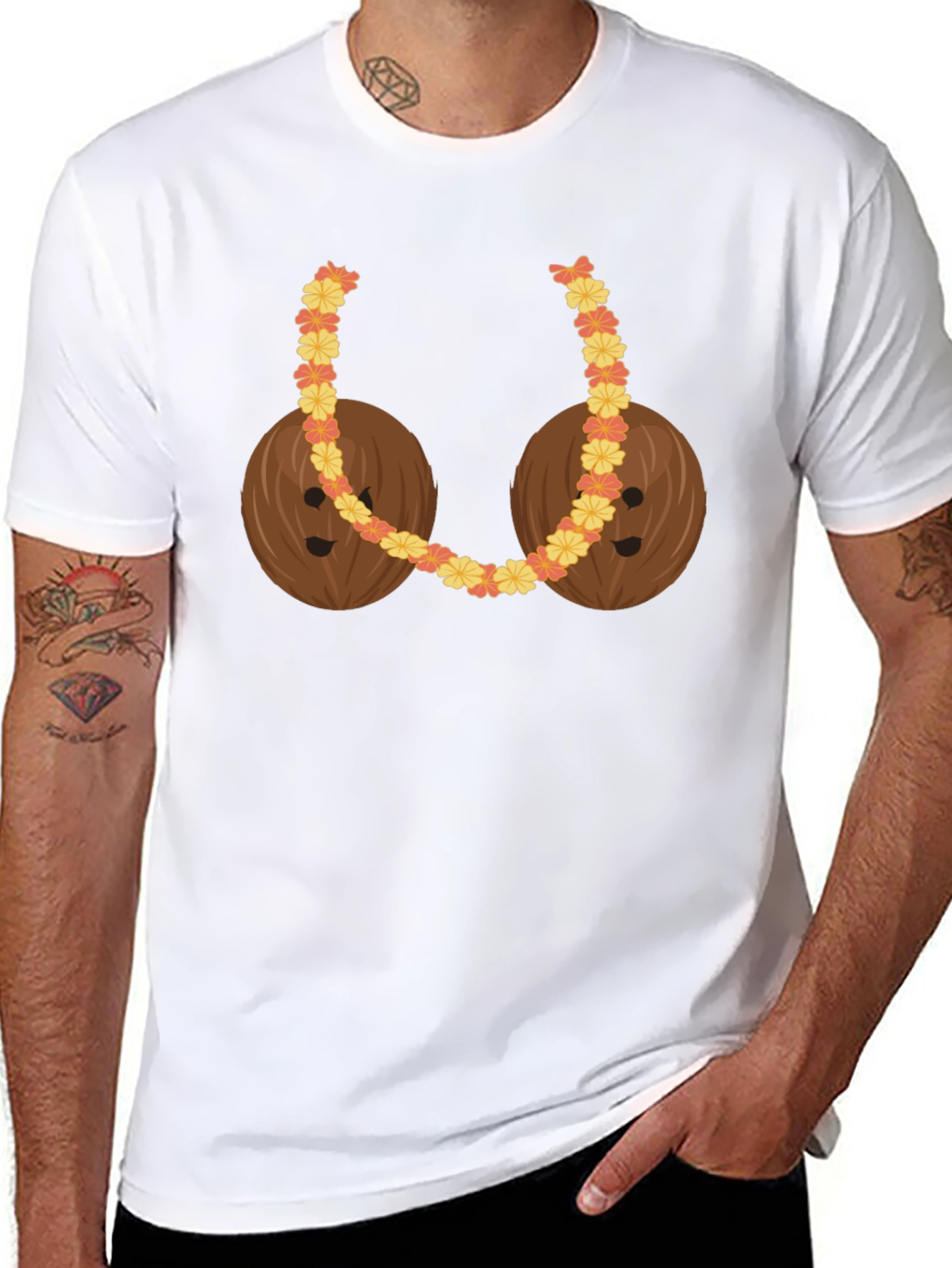 Coconut Bra T-Shirt - Funny Hawaiian Tee