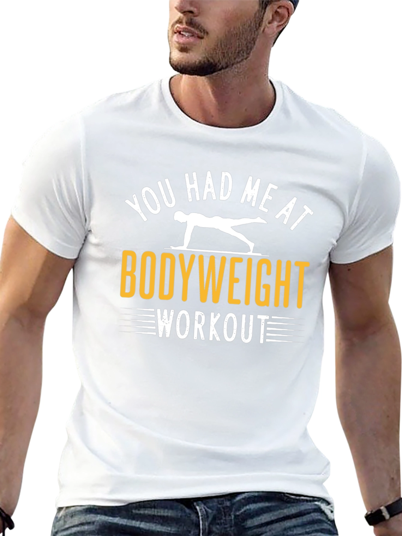 Bodyweight Workout Graphic Tee - Fitness Motivation