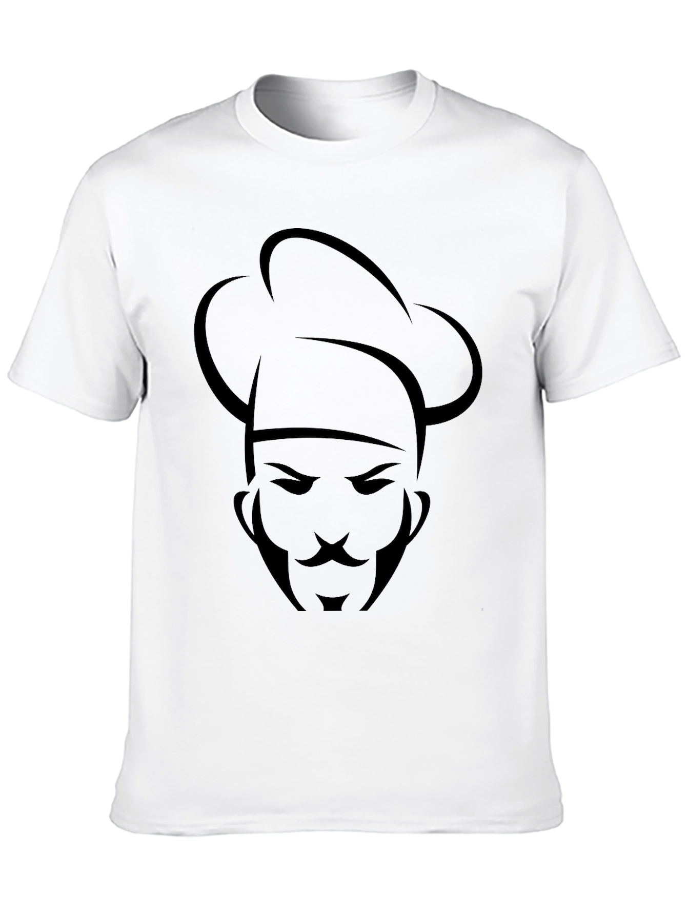 Chef Graphic Black T-Shirt - Culinary Design