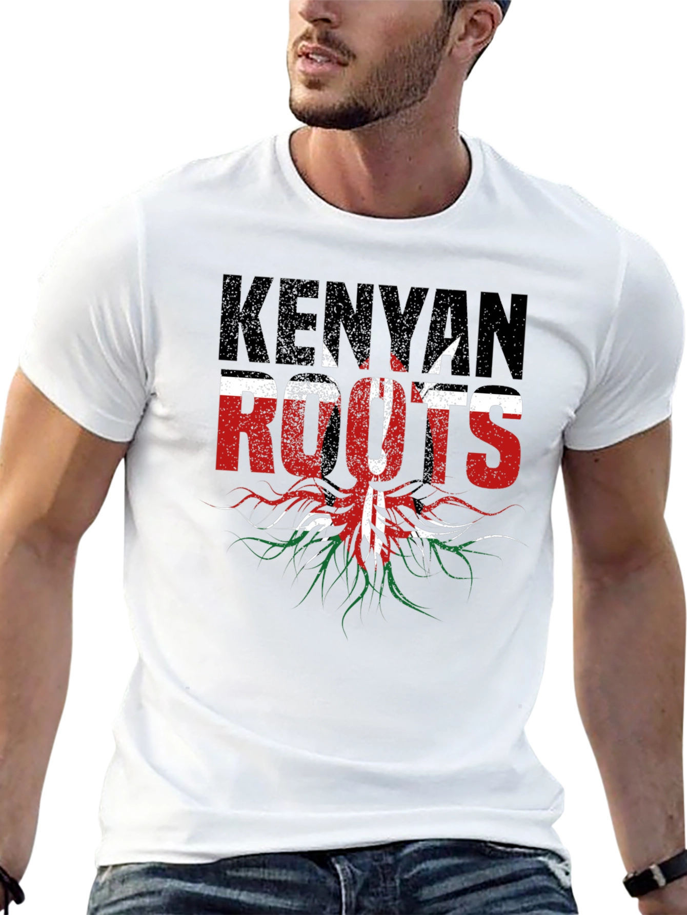Kenyan Roots T-Shirt - Black Graphic Tee