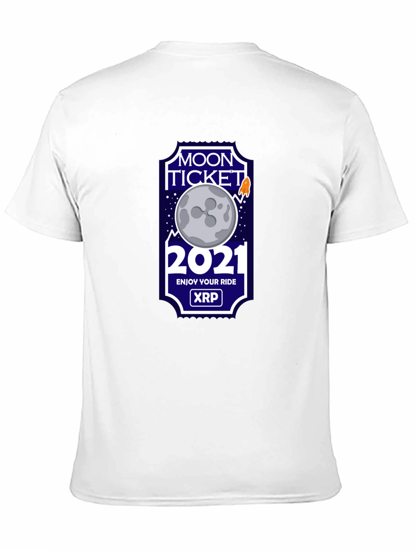 Moon Ticket 2021 XRP T-Shirt - Crypto Tee