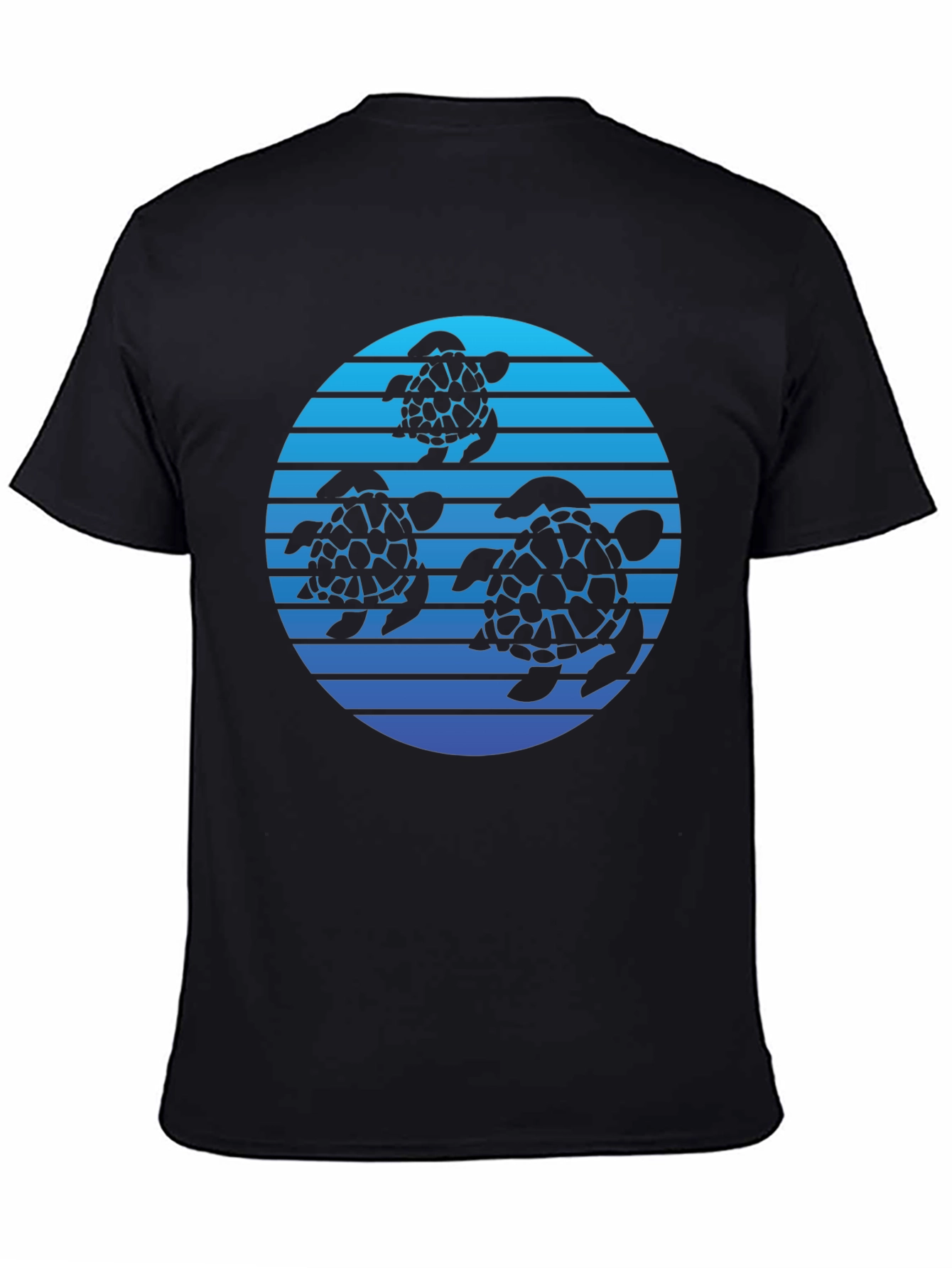 Turtle Sunset Graphic Tee - Black