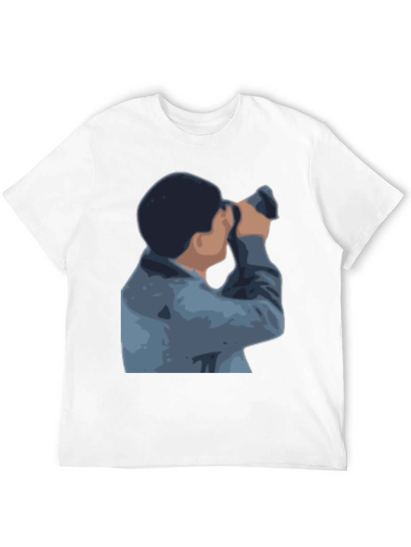 Binocular Gazer Graphic Tee - Modern Style