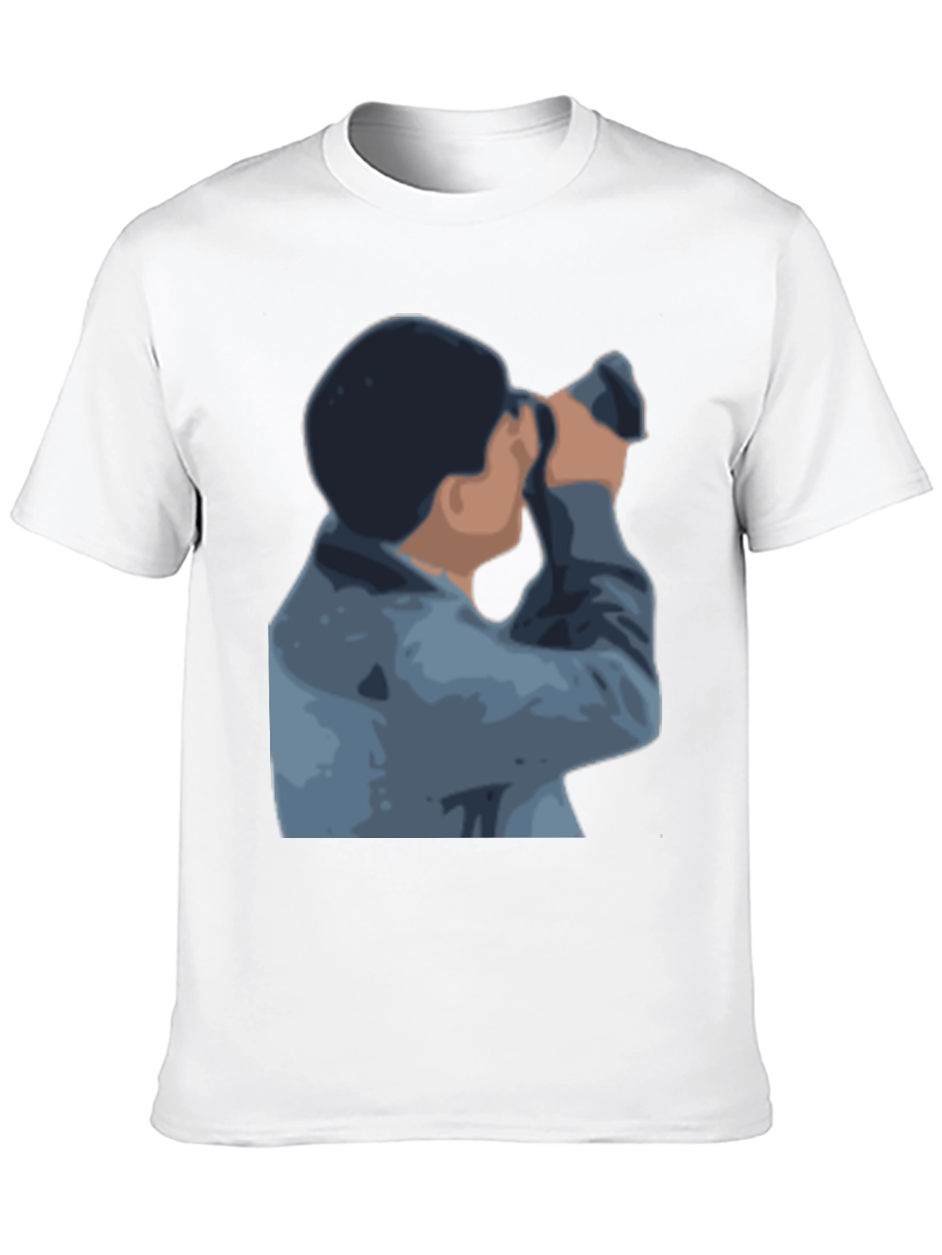 Binocular Gazer Graphic Tee - Modern Style