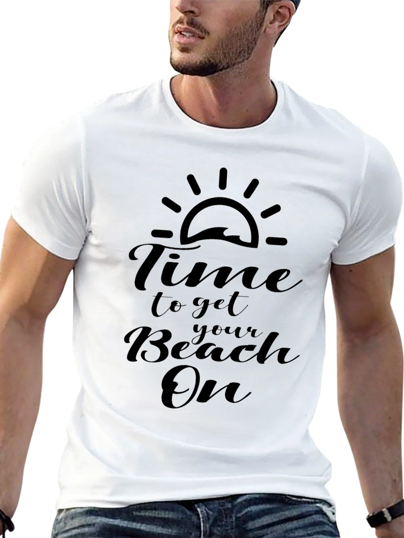 Time to Beach On Graphic Tee