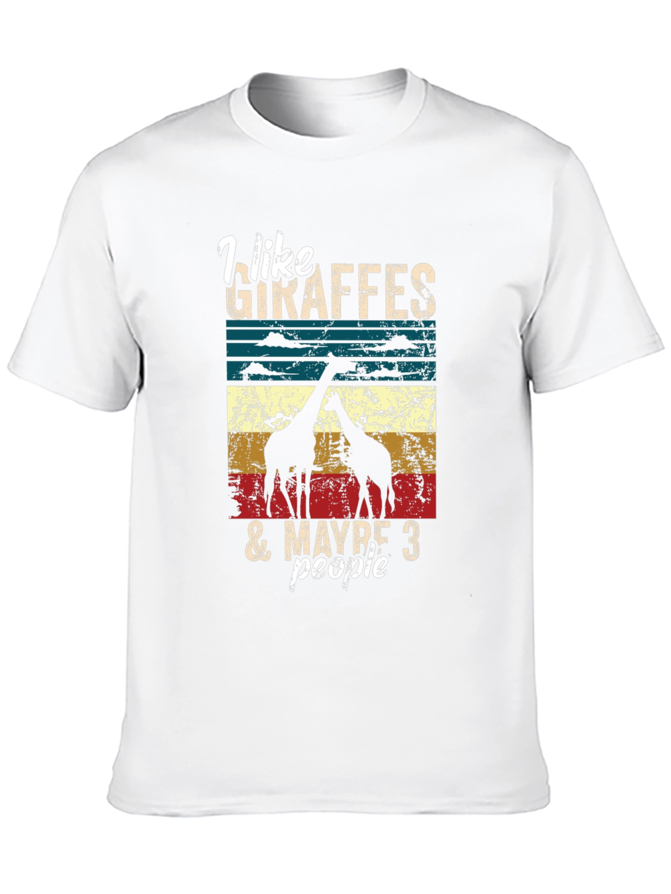 Giraffe Lover Graphic Tee - I Like Giraffes T-Shirt
