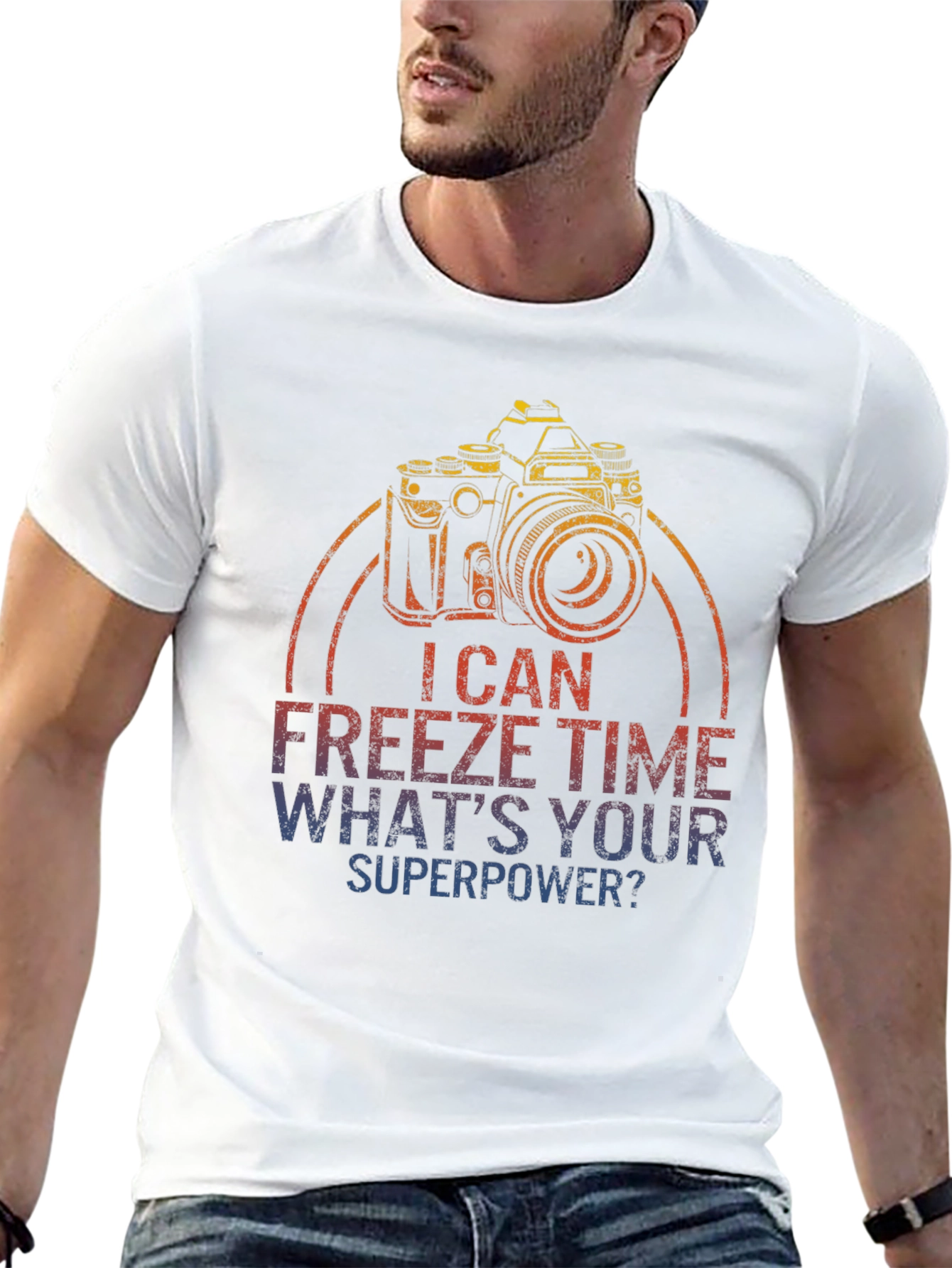 I Can Freeze Time Camera Graphic T-Shirt