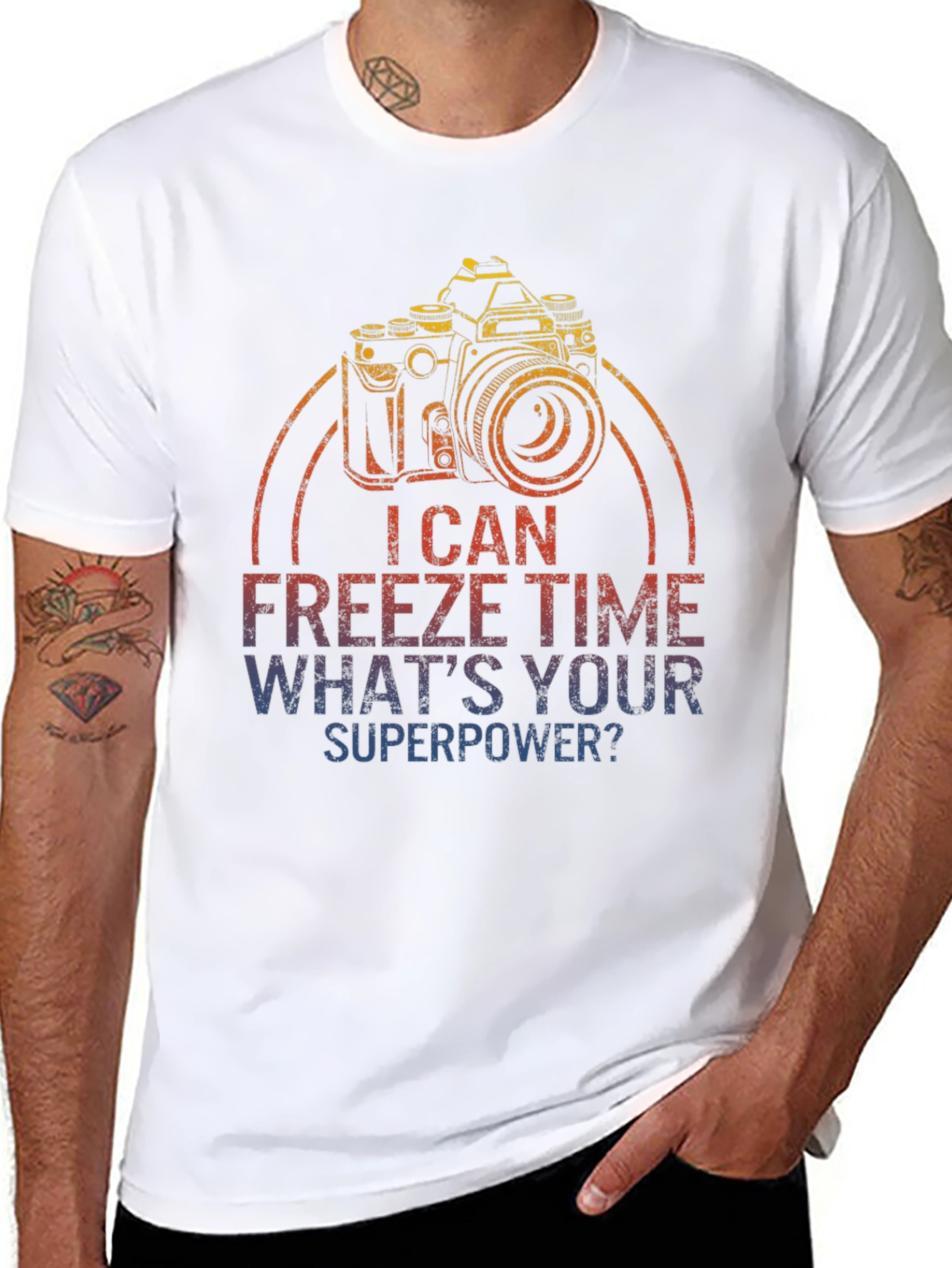 I Can Freeze Time Camera Graphic T-Shirt