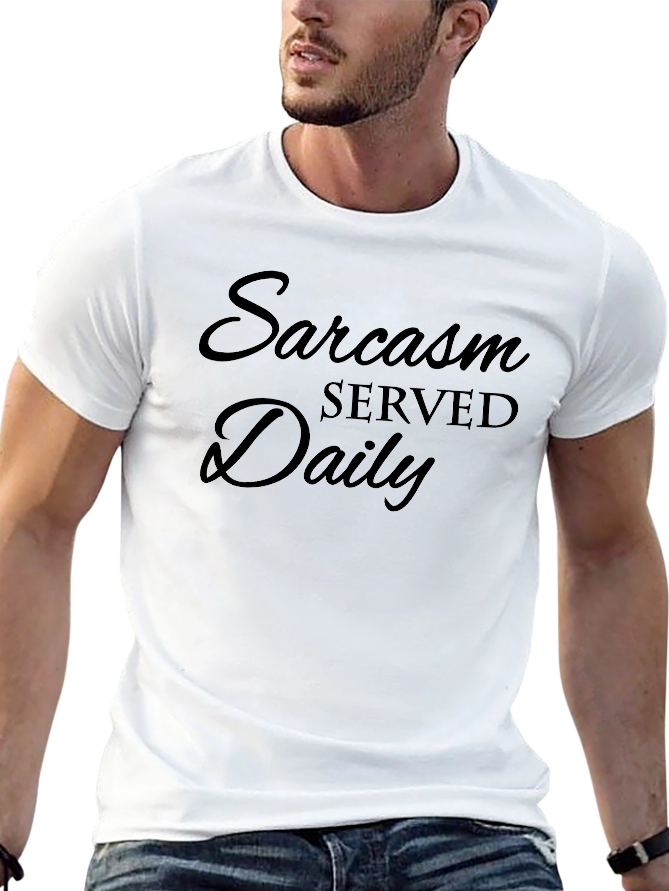 Sarcasm Served Daily T-Shirt - Funny Graphic Tee