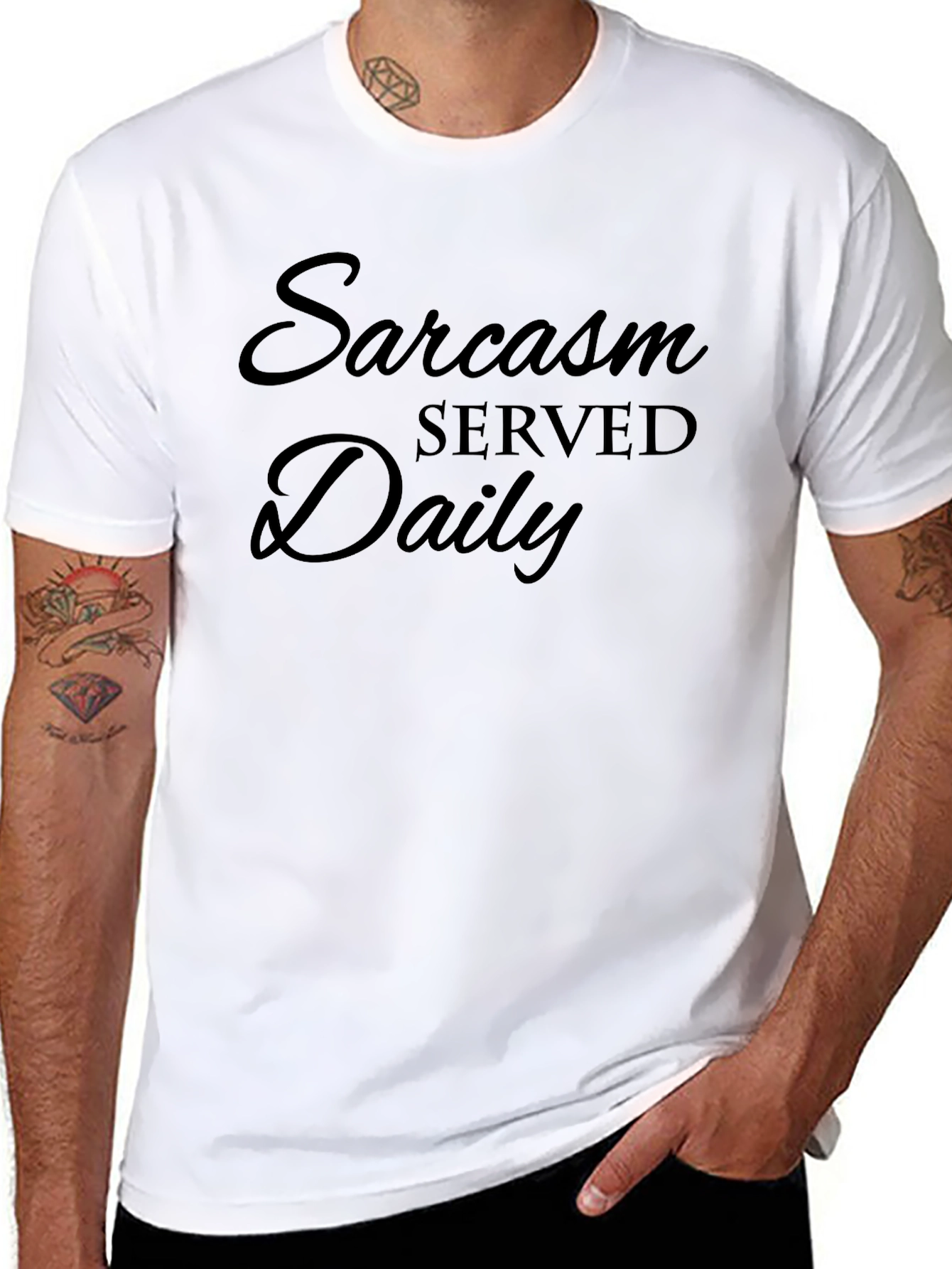Sarcasm Served Daily T-Shirt - Funny Graphic Tee