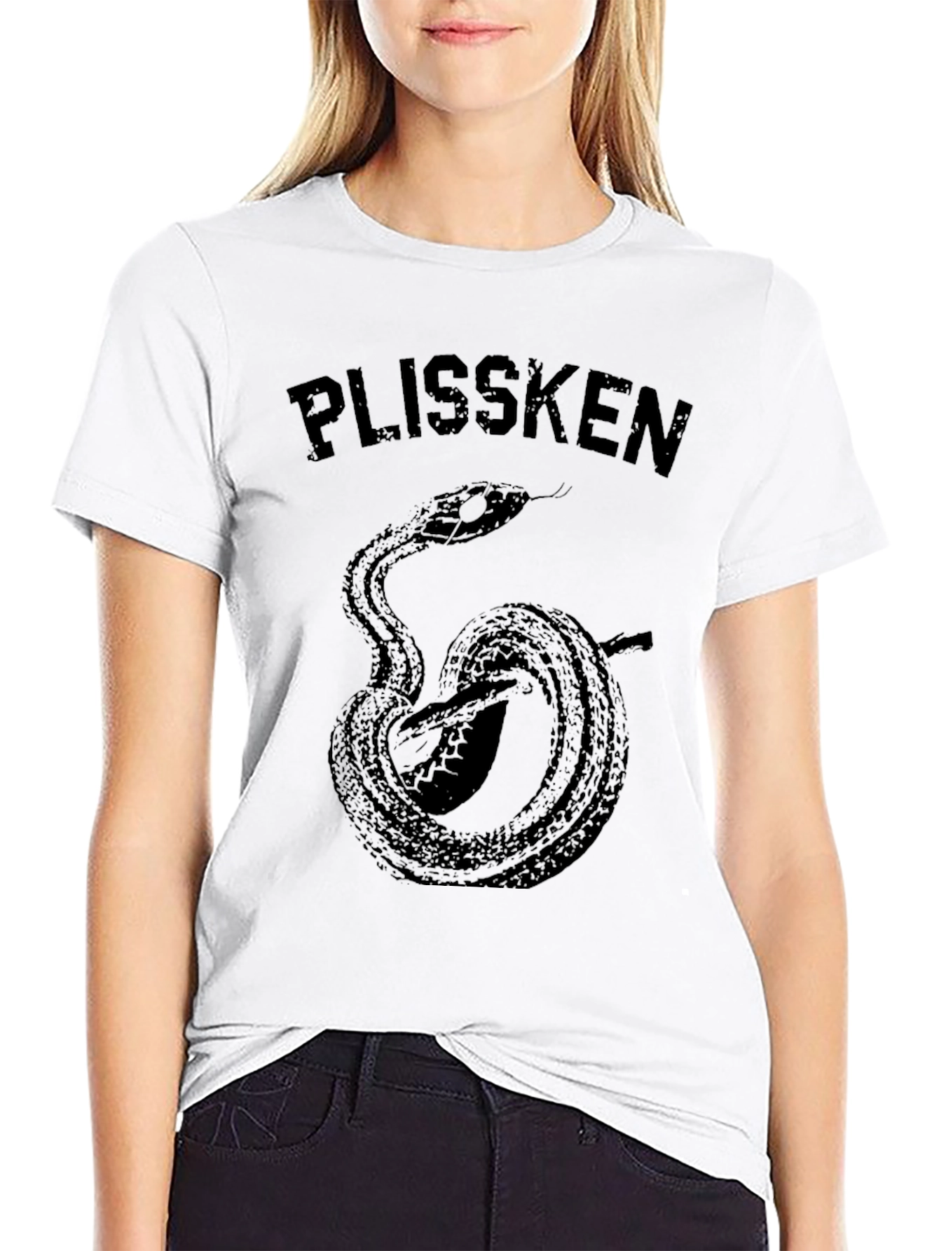 Plissken Snake Graphic T-Shirt - Black