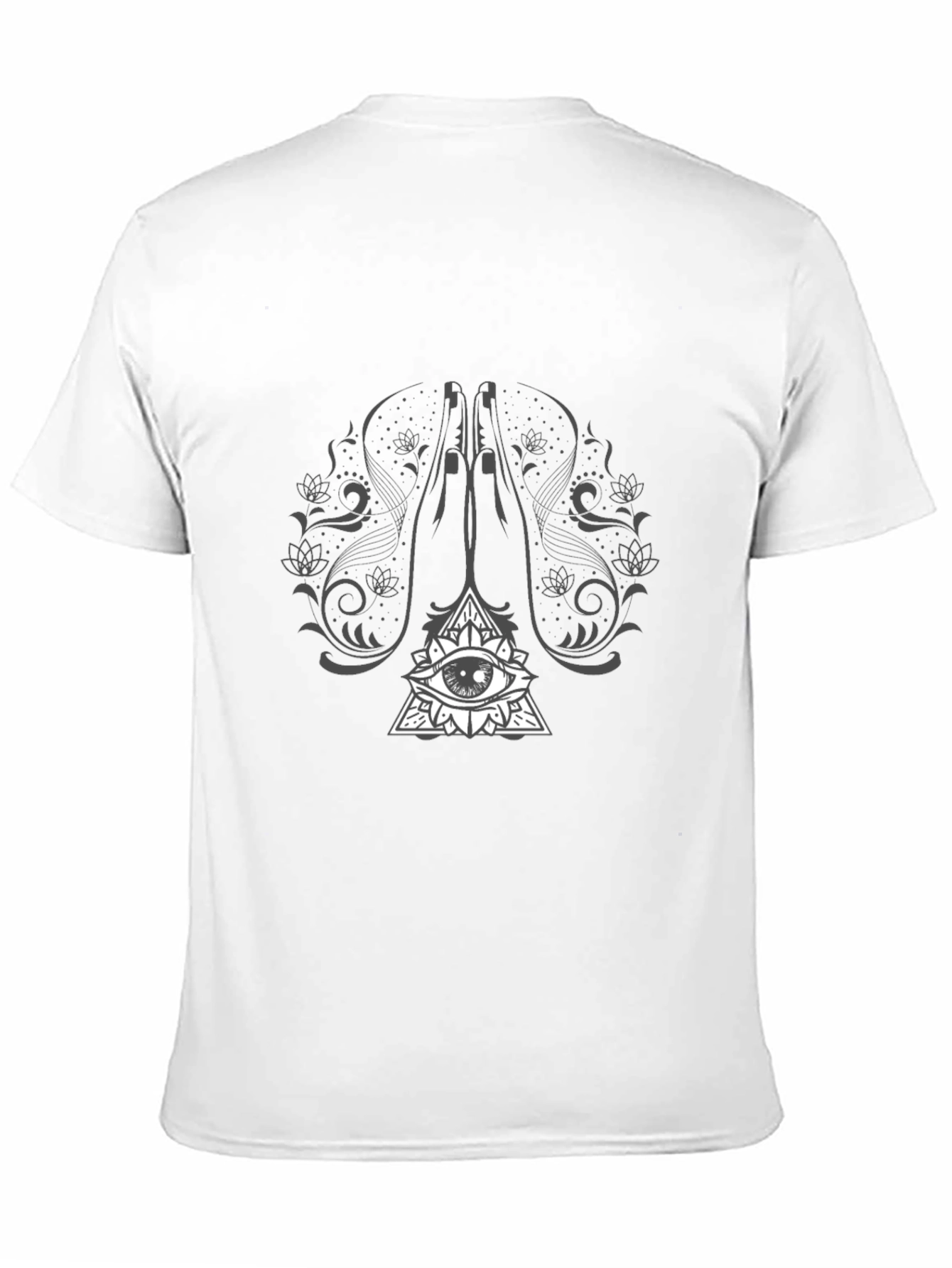 Mystic Eye Graphic Tee - Black Cotton T-Shirt