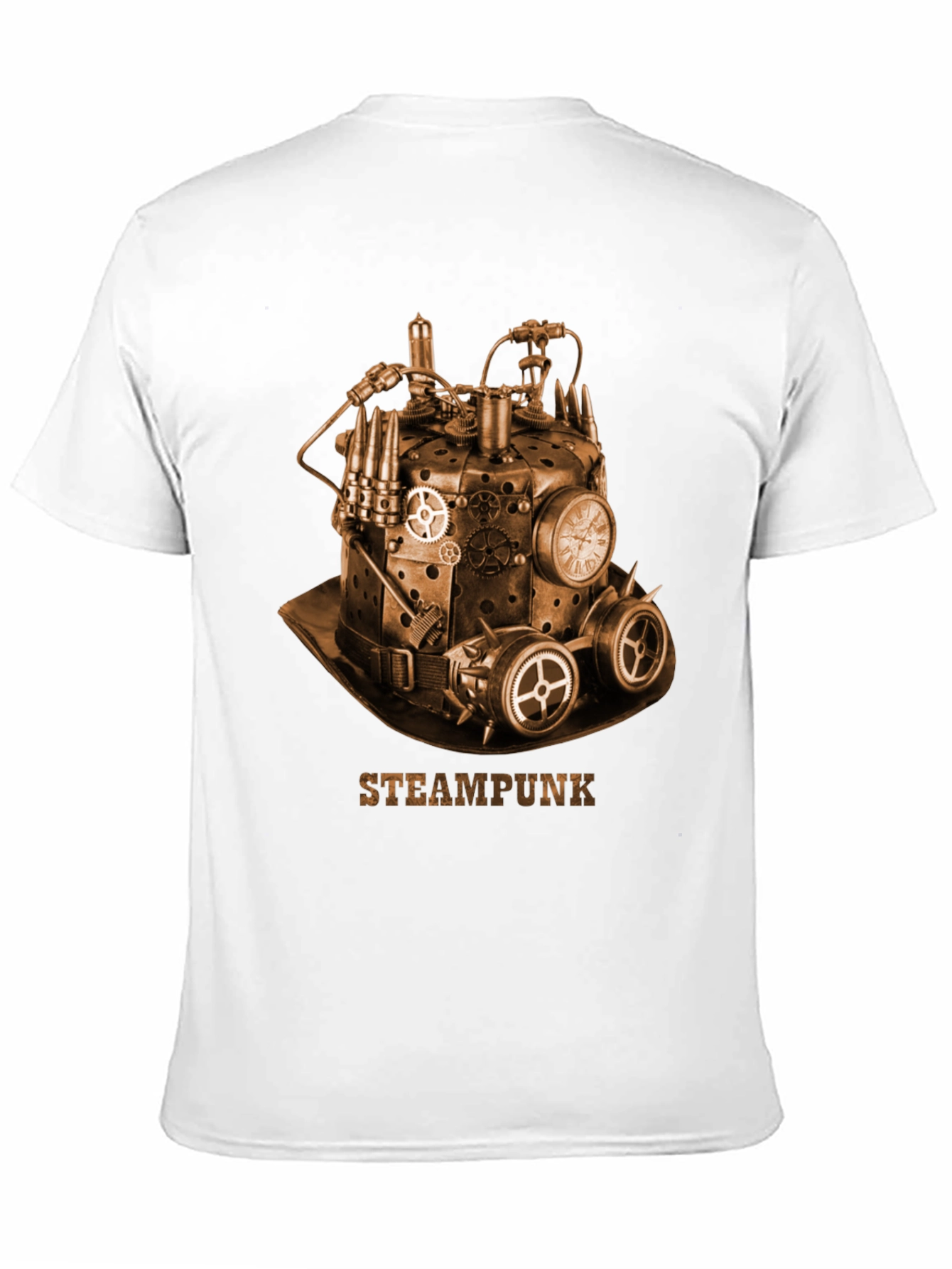 Steampunk Hat Graphic T-Shirt - Unique Design