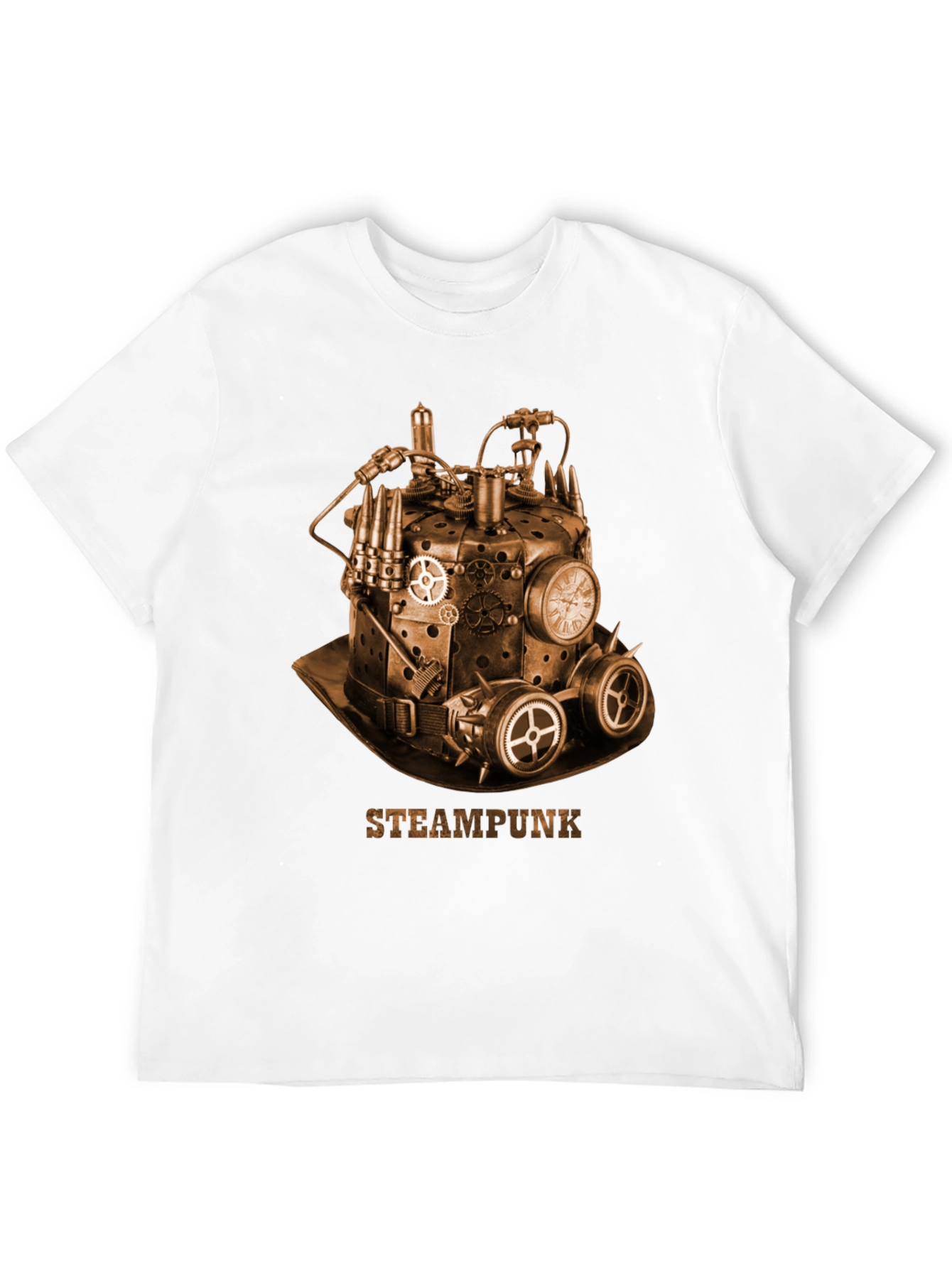Steampunk Hat Graphic T-Shirt - Unique Design