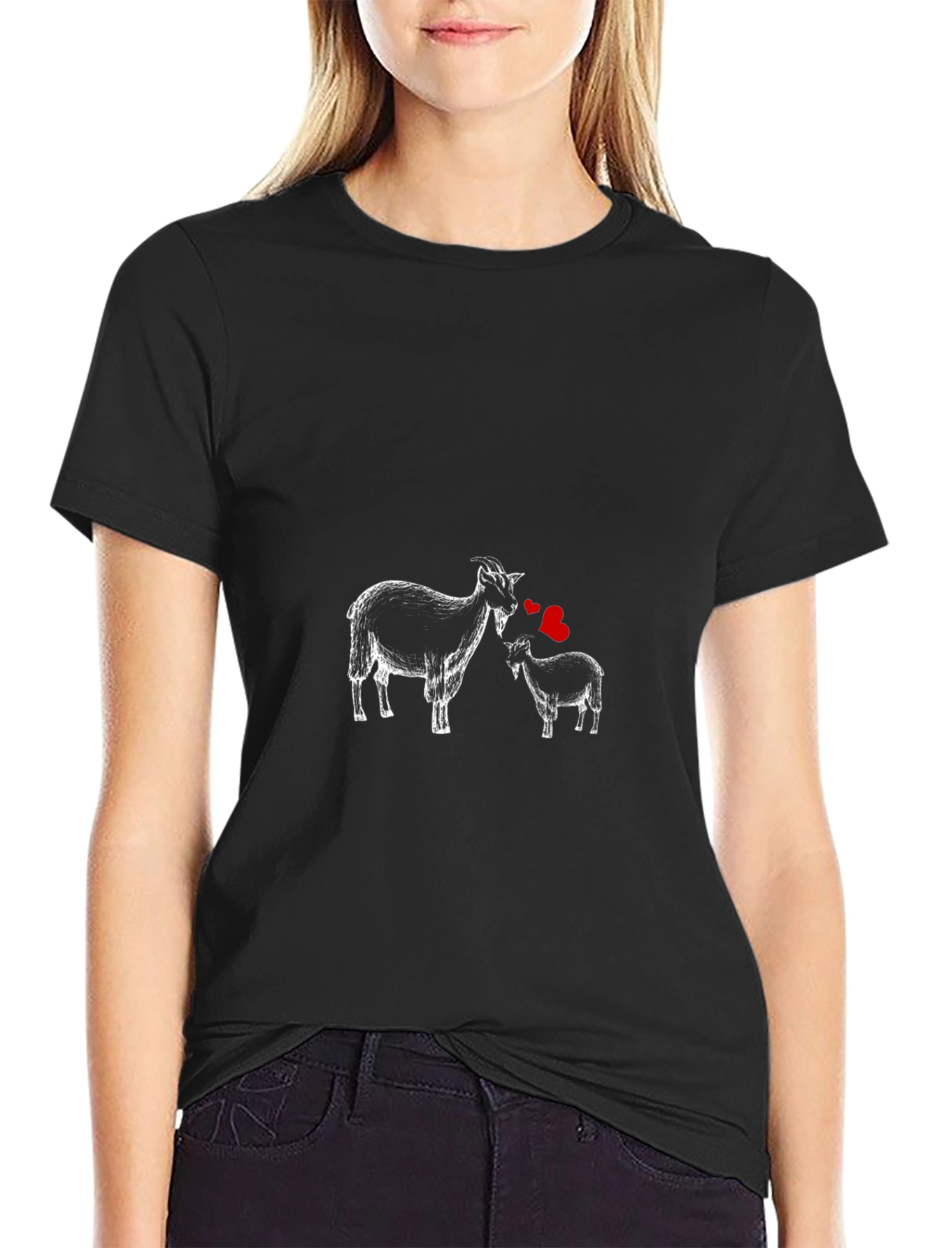 Black Goat Love T-Shirt