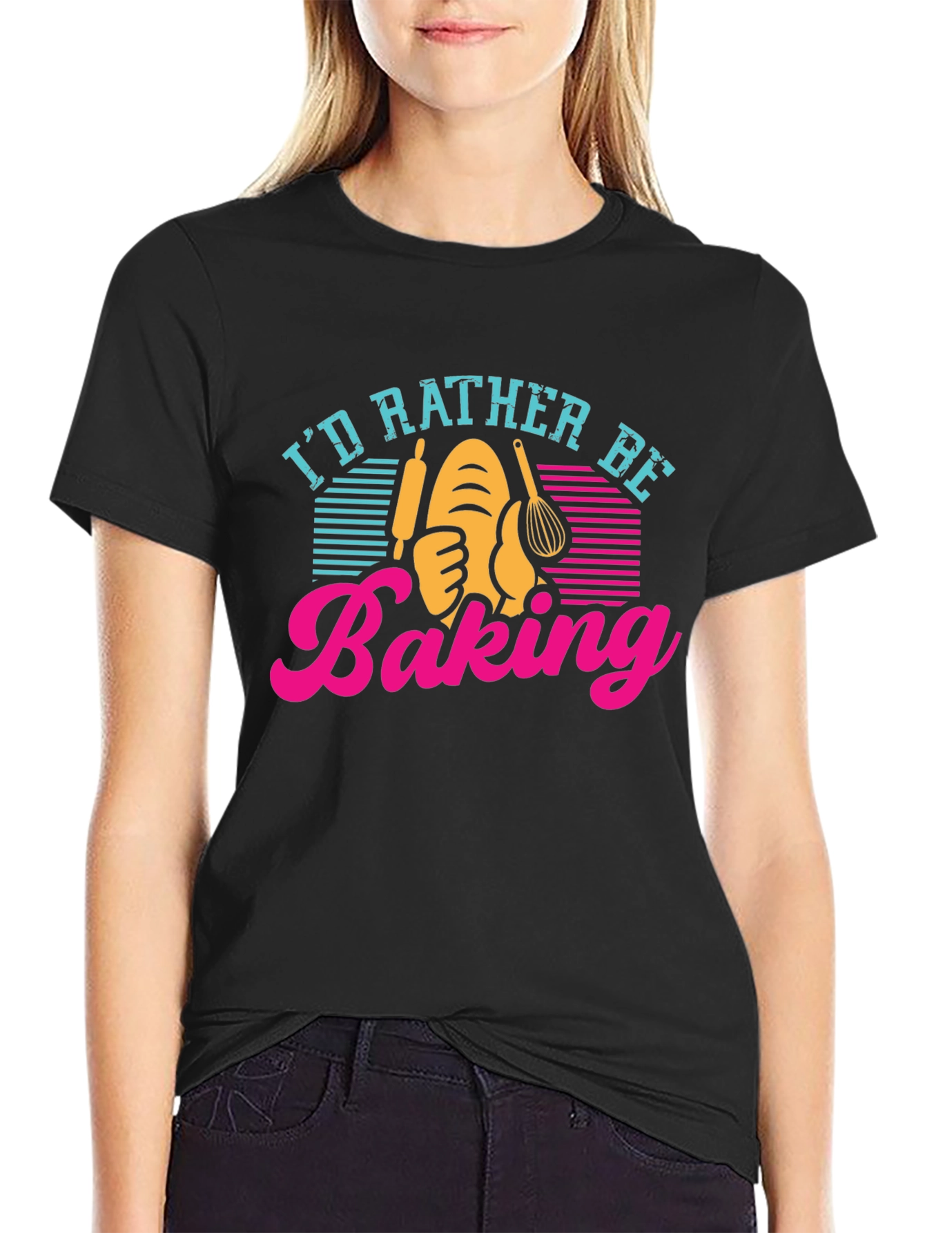 Id Rather Be Baking T-Shirt
