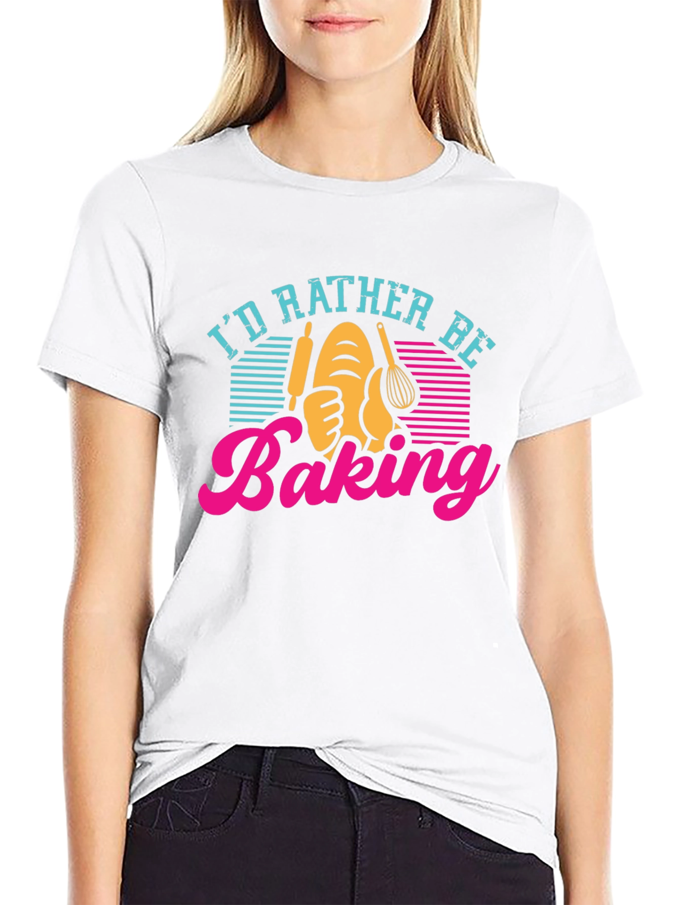 Id Rather Be Baking T-Shirt