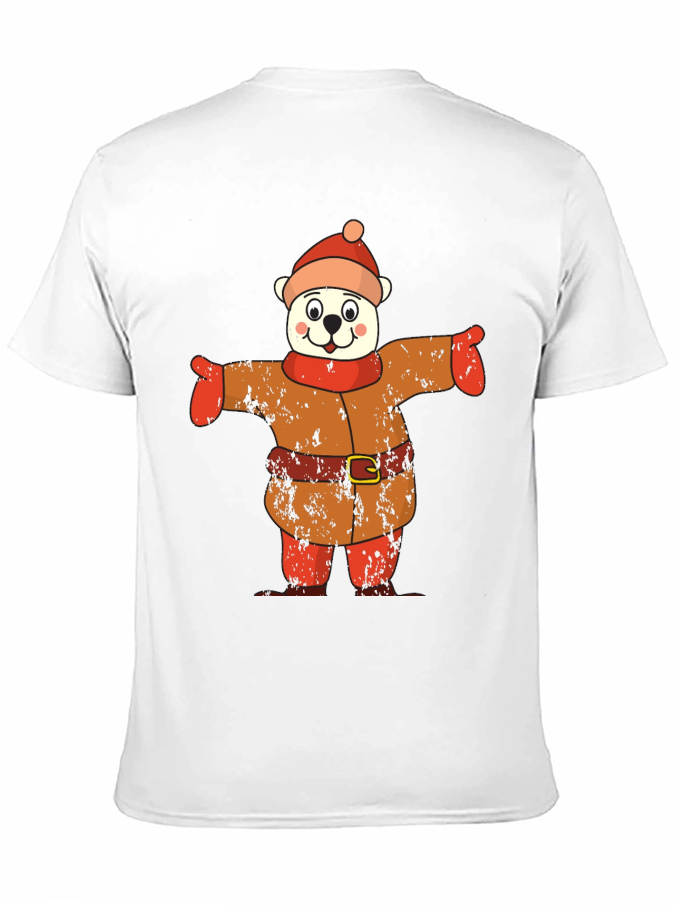 Bear in Winter Outfit Graphic Tee