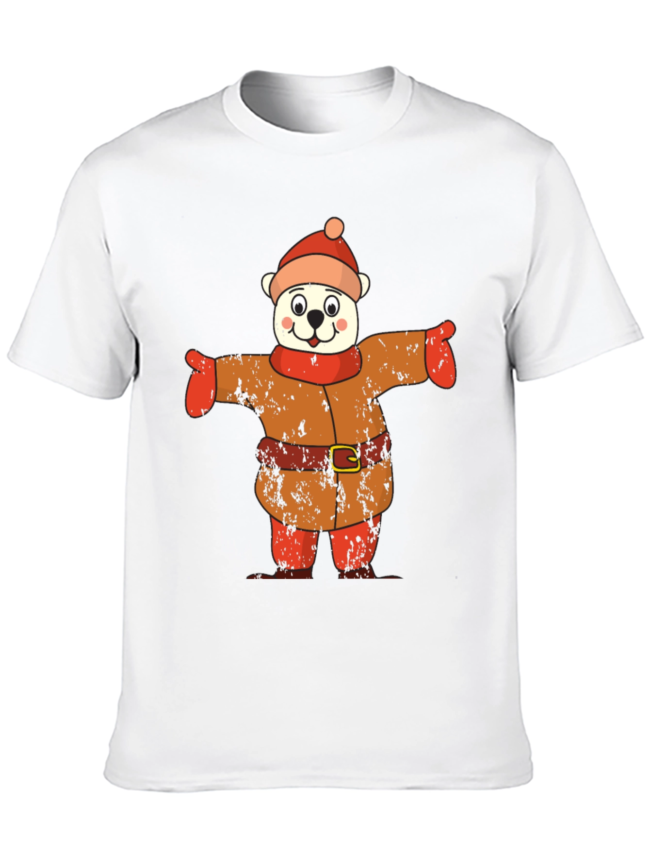 Bear in Winter Outfit Graphic Tee