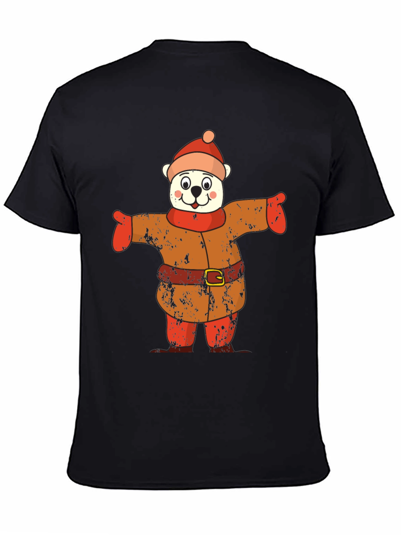 Bear in Winter Outfit Graphic Tee