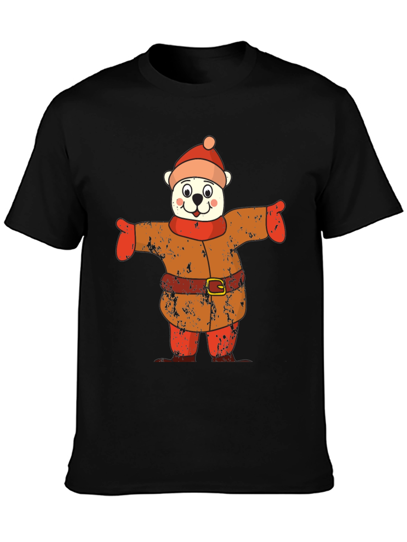 Bear in Winter Outfit Graphic Tee