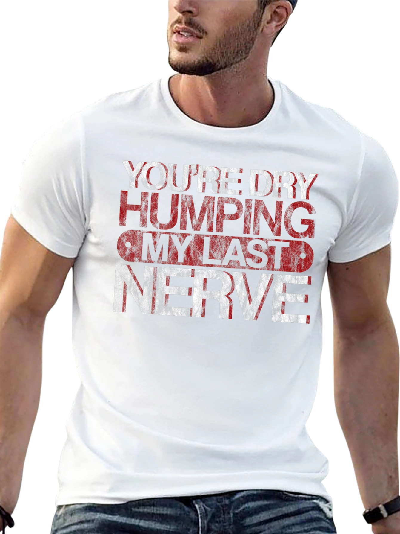 Dry Humping My Last Nerve Graphic Tee - Black