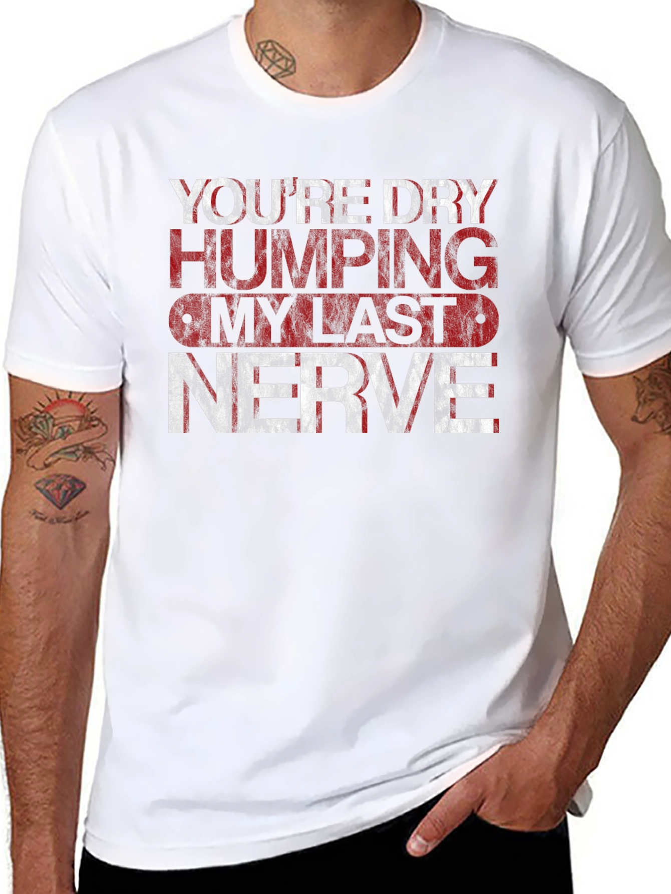 Dry Humping My Last Nerve Graphic Tee - Black