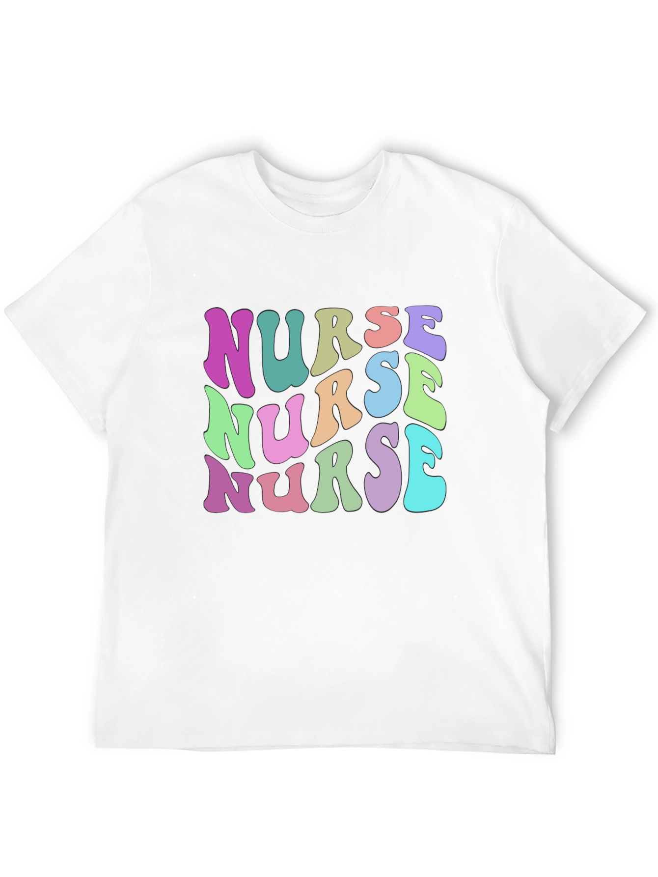 Nurse Retro Graphic Tee - Black