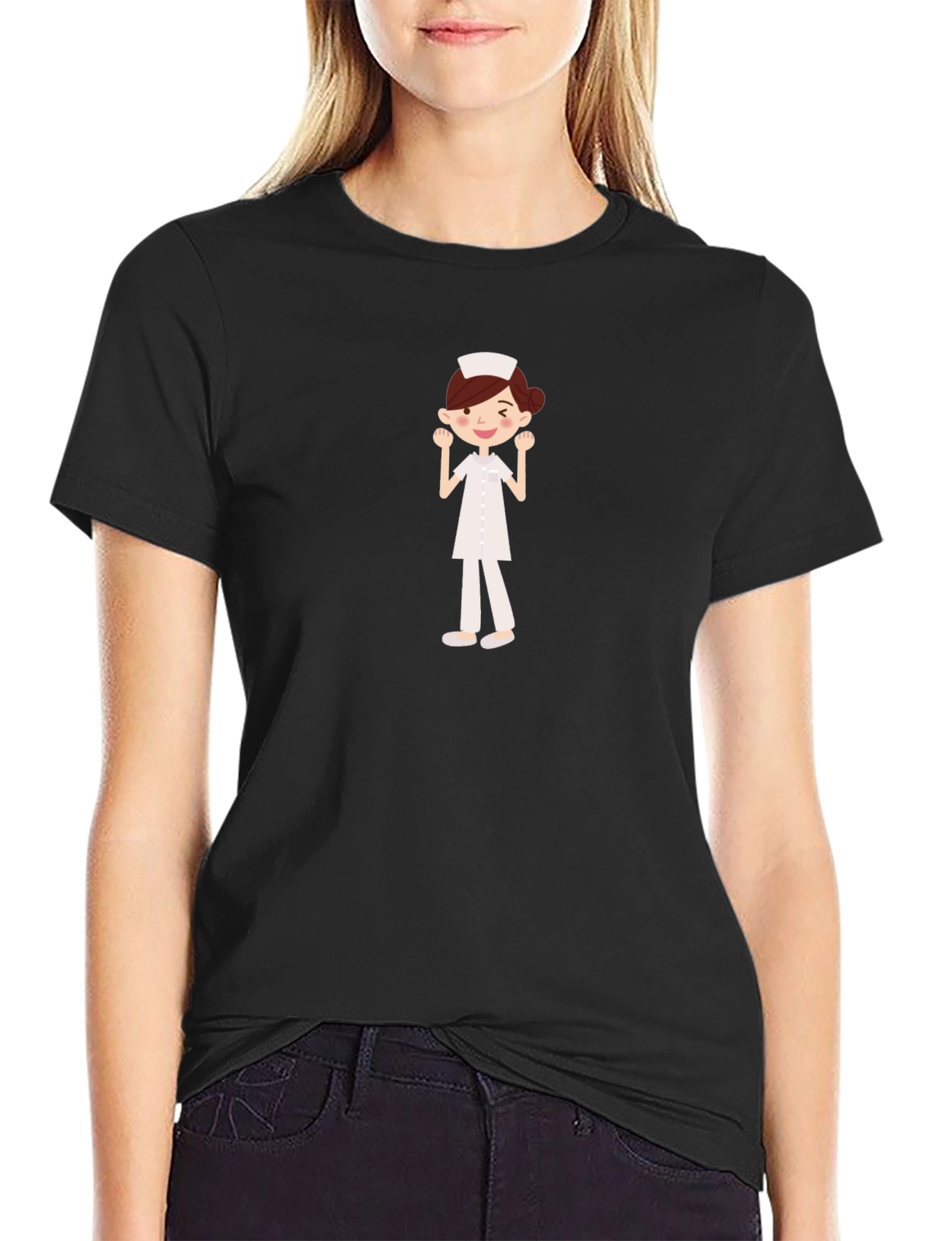 Nurse Graphic Tee - Unisex Black T-Shirt