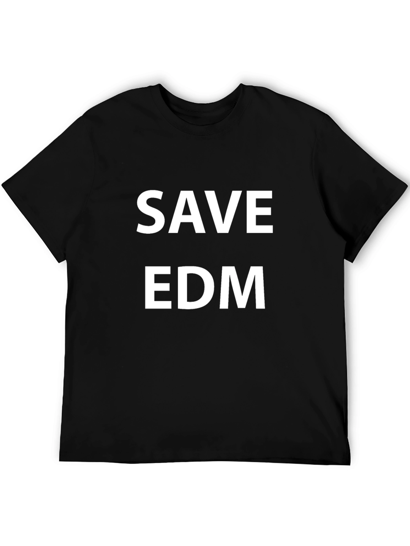 Save EDM Graphic Tee - Black Cotton T-Shirt
