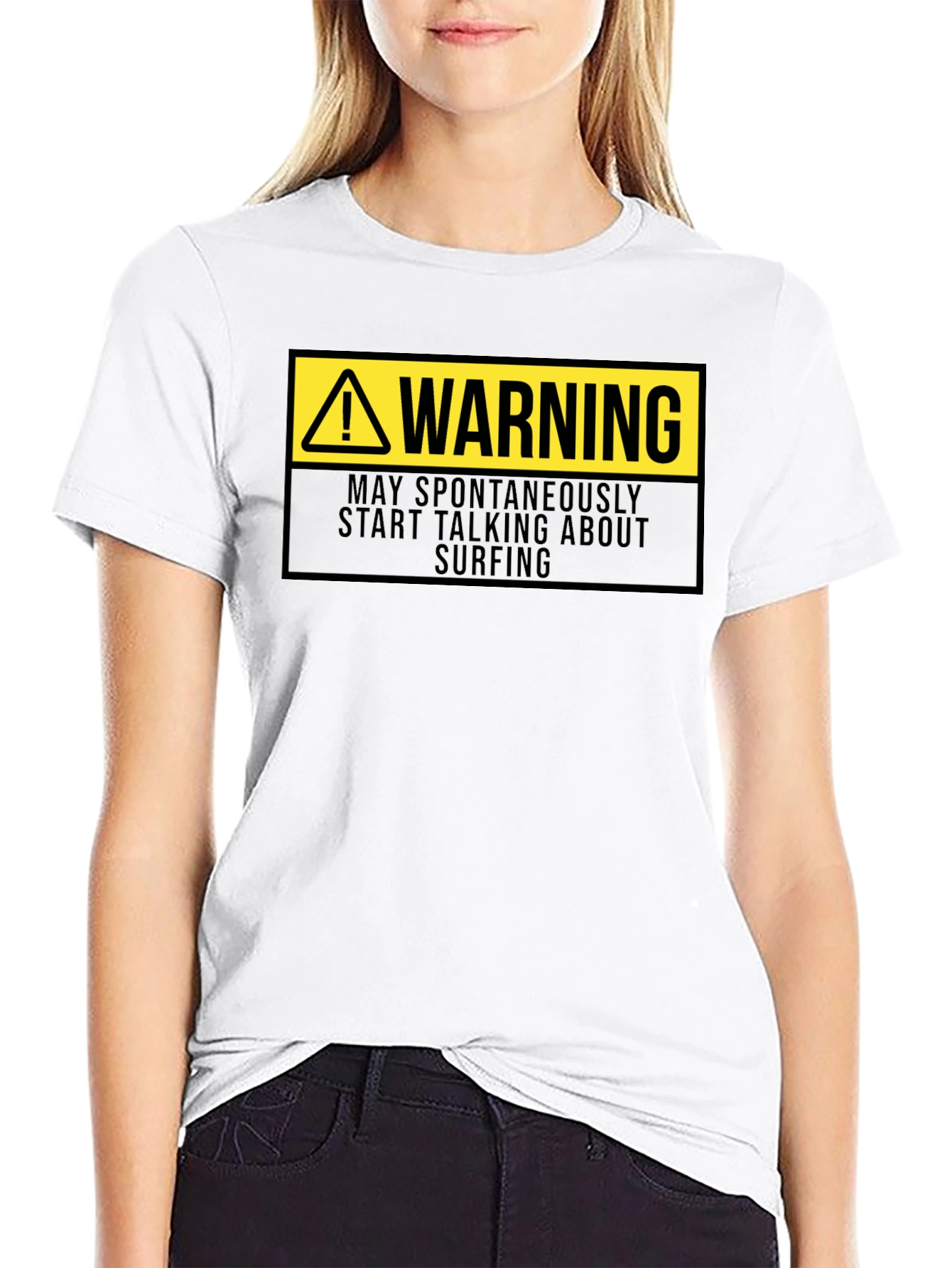 Warning Surfing T-Shirt