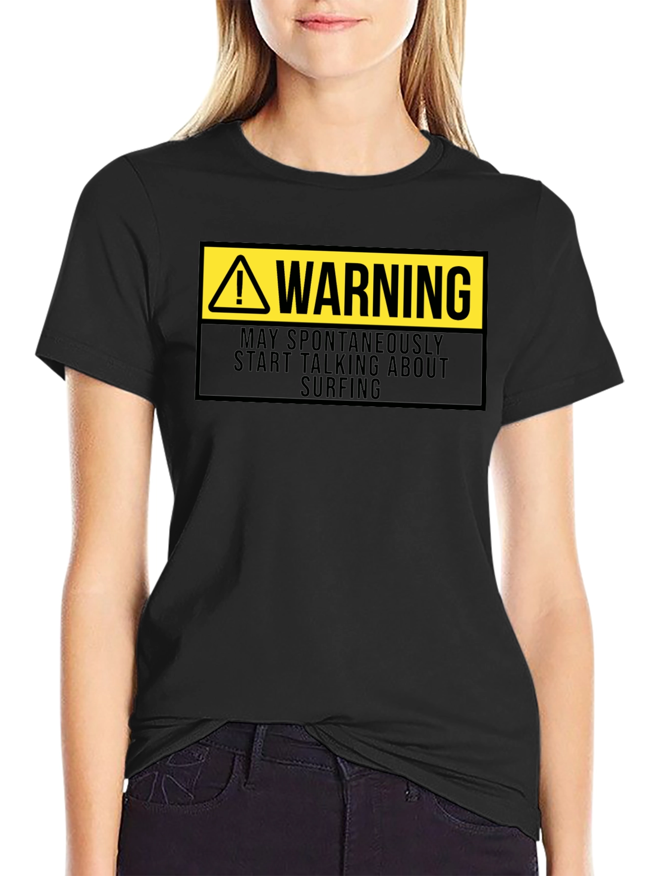 Warning Surfing T-Shirt