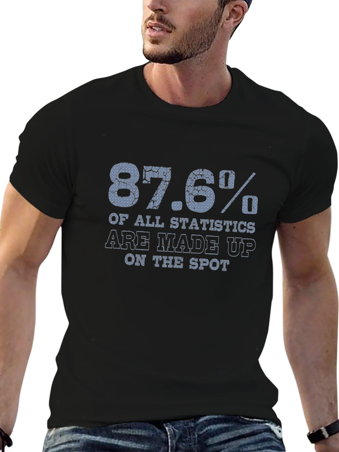 87.6% Statistics Funny Graphic T-Shirt