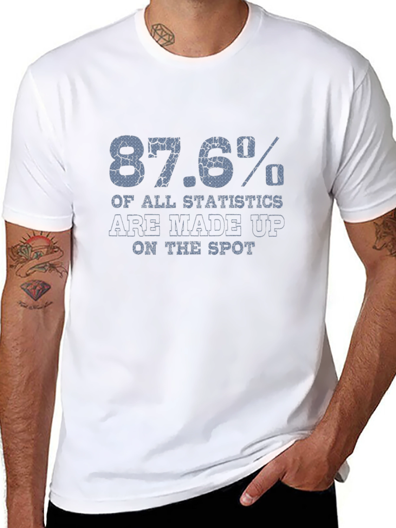87.6% Statistics Funny Graphic T-Shirt