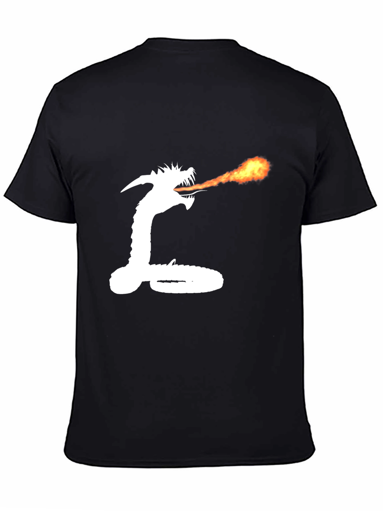 Dragon Fire Black Graphic T-Shirt
