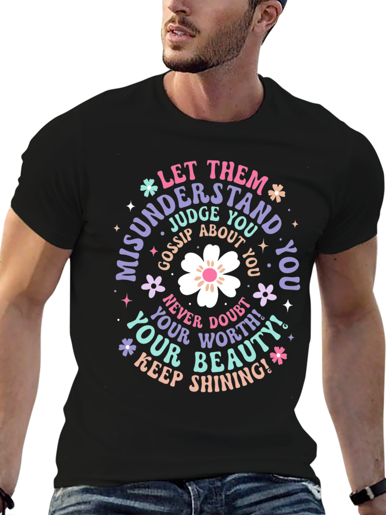 Inspirational Graphic Tee - Misunderstood and Shining