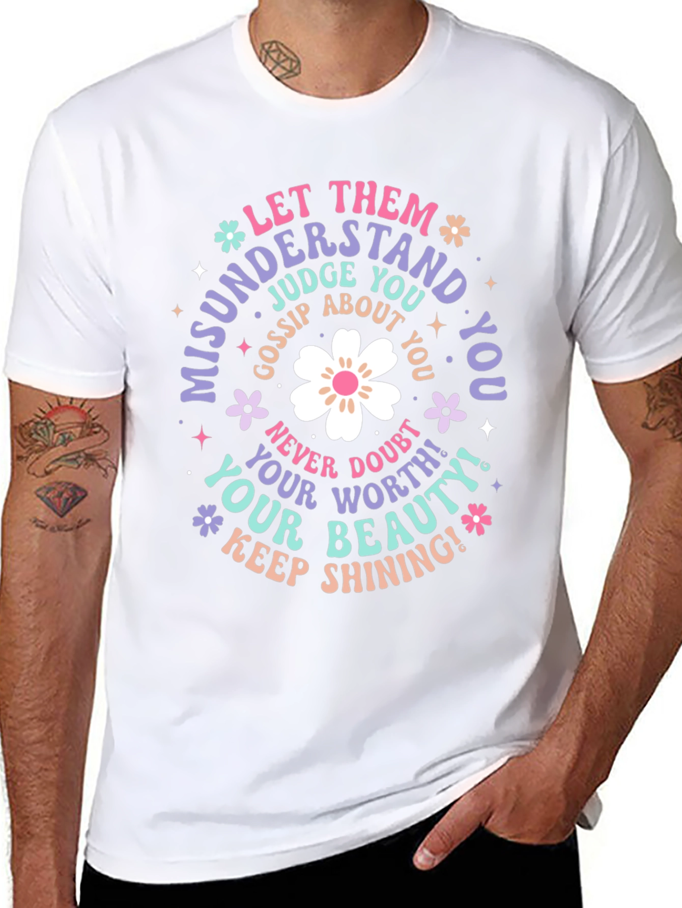 Inspirational Graphic Tee - Misunderstood and Shining