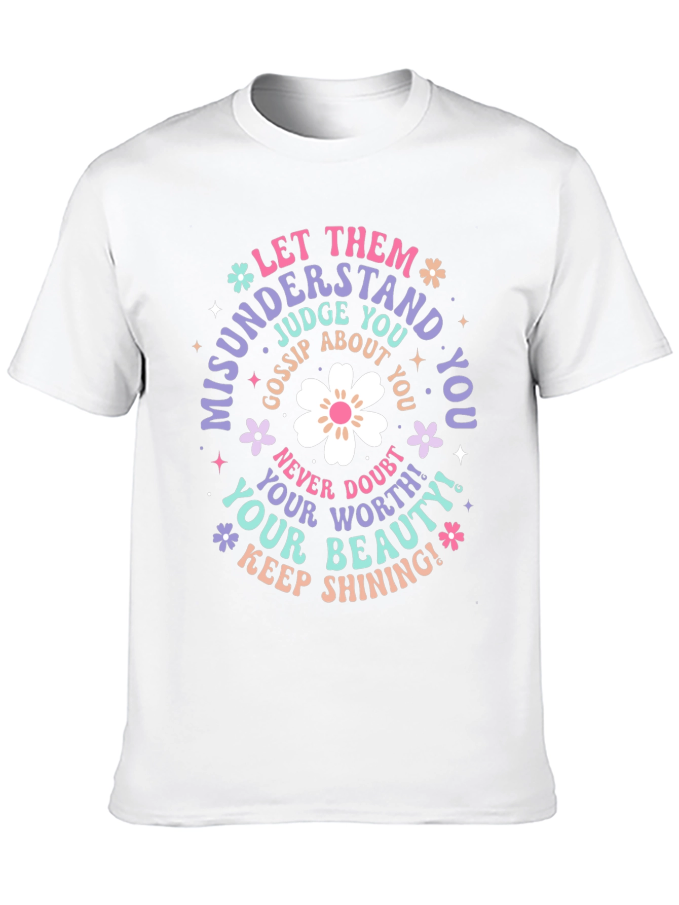 Inspirational Graphic Tee - Misunderstood and Shining