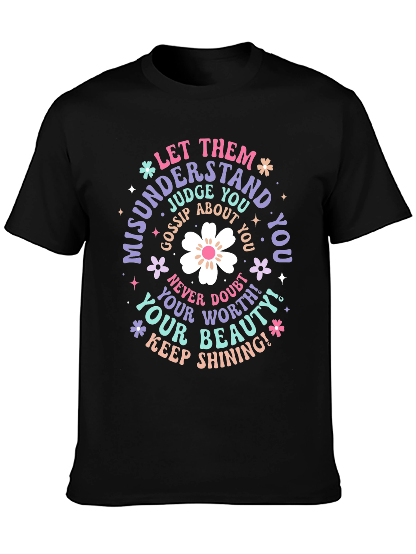 Inspirational Graphic Tee - Misunderstood and Shining