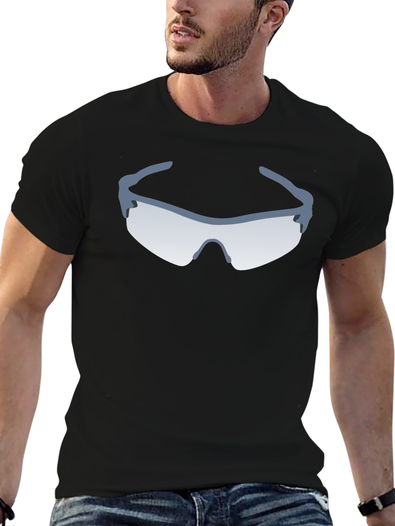 Cool Shades T-Shirt - Black Crew Neck Tee