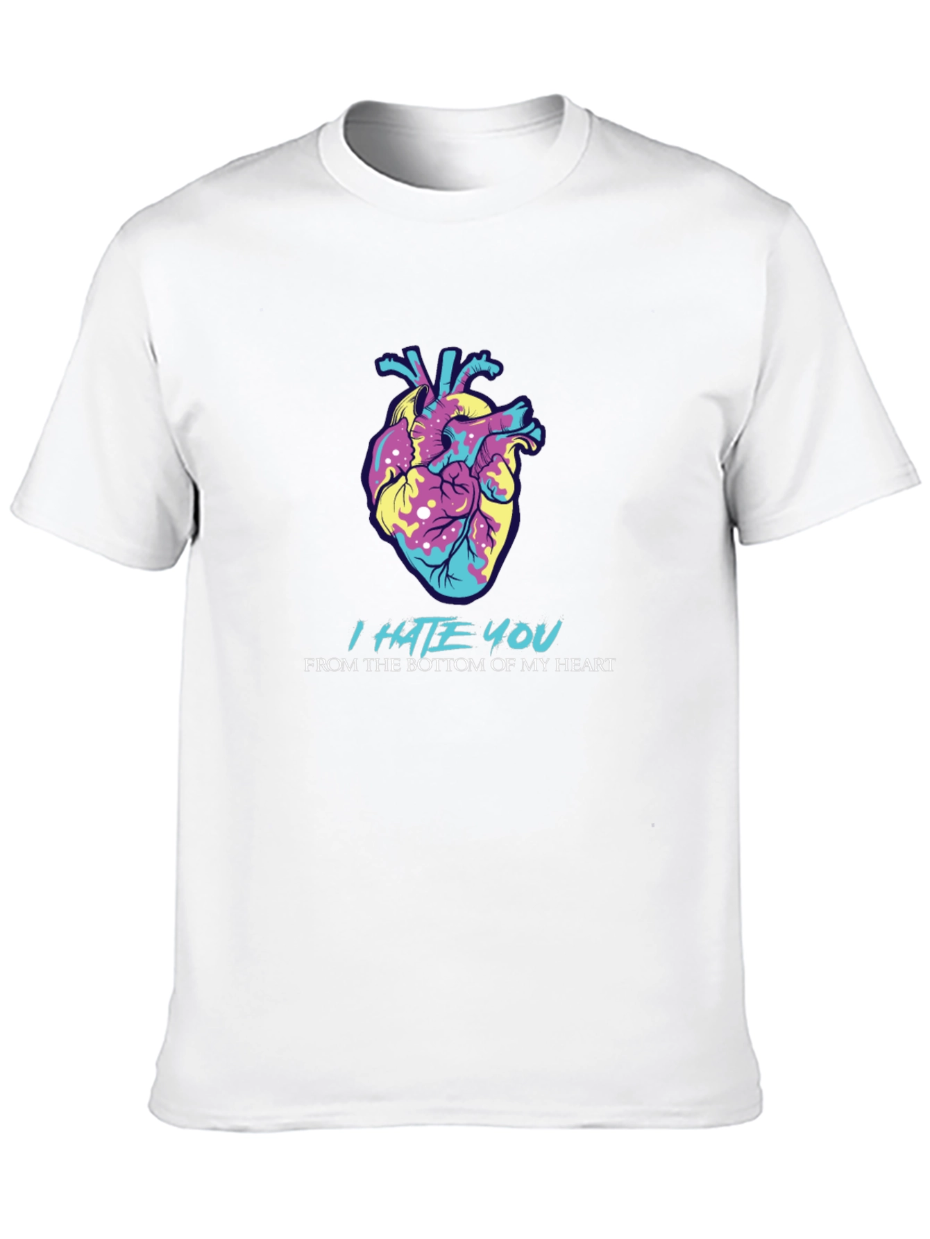I Hate You Heart Graphic Tee - Express Yourself