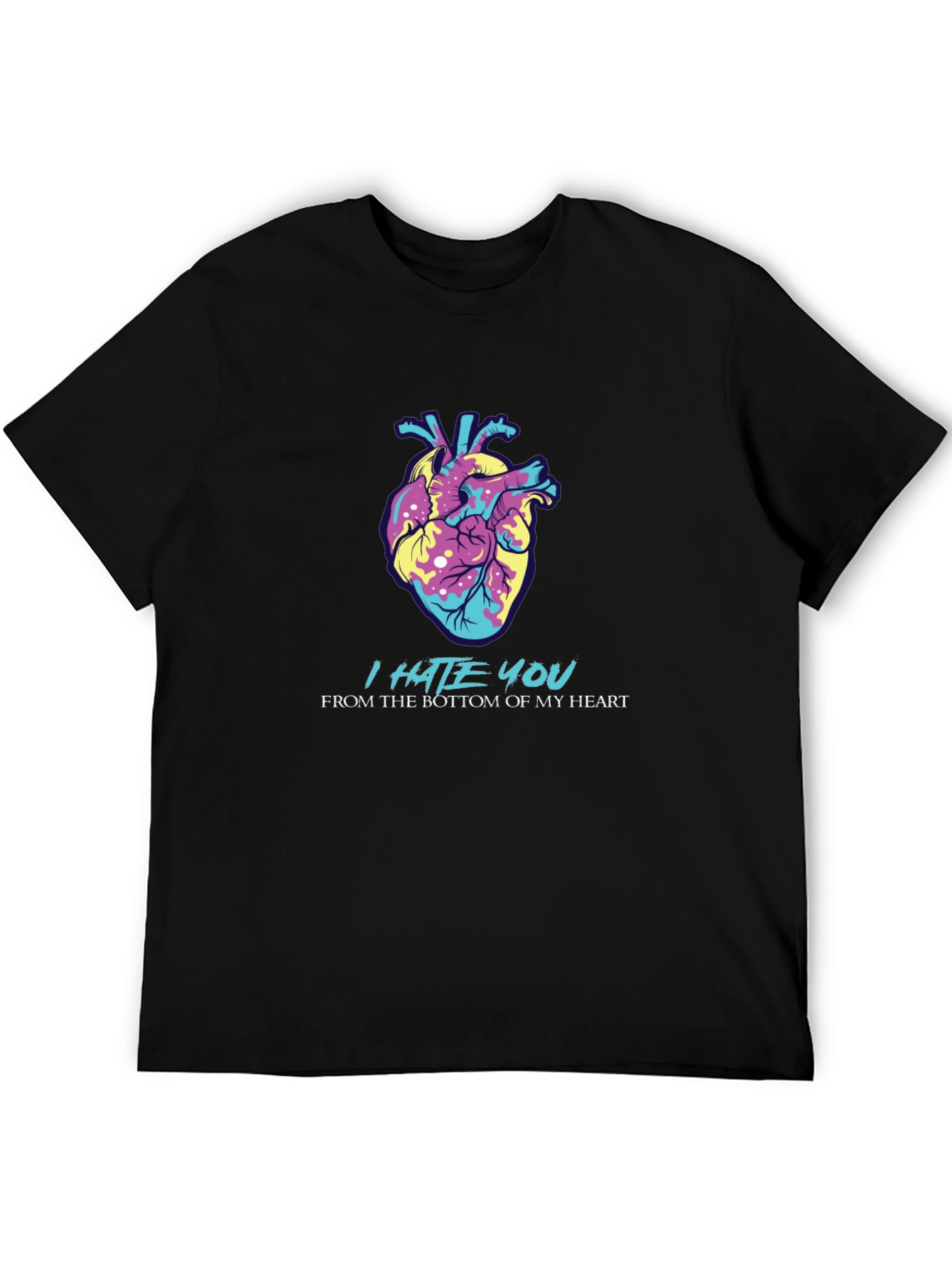 I Hate You Heart Graphic Tee - Express Yourself