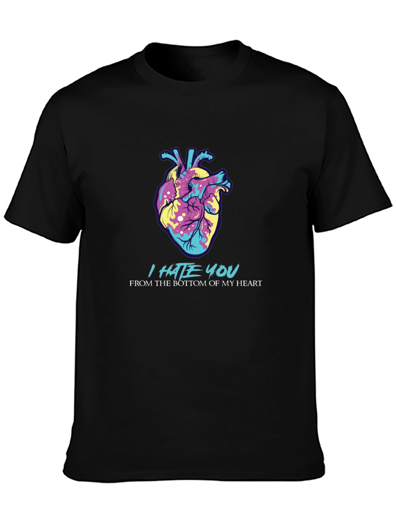 I Hate You Heart Graphic Tee - Express Yourself