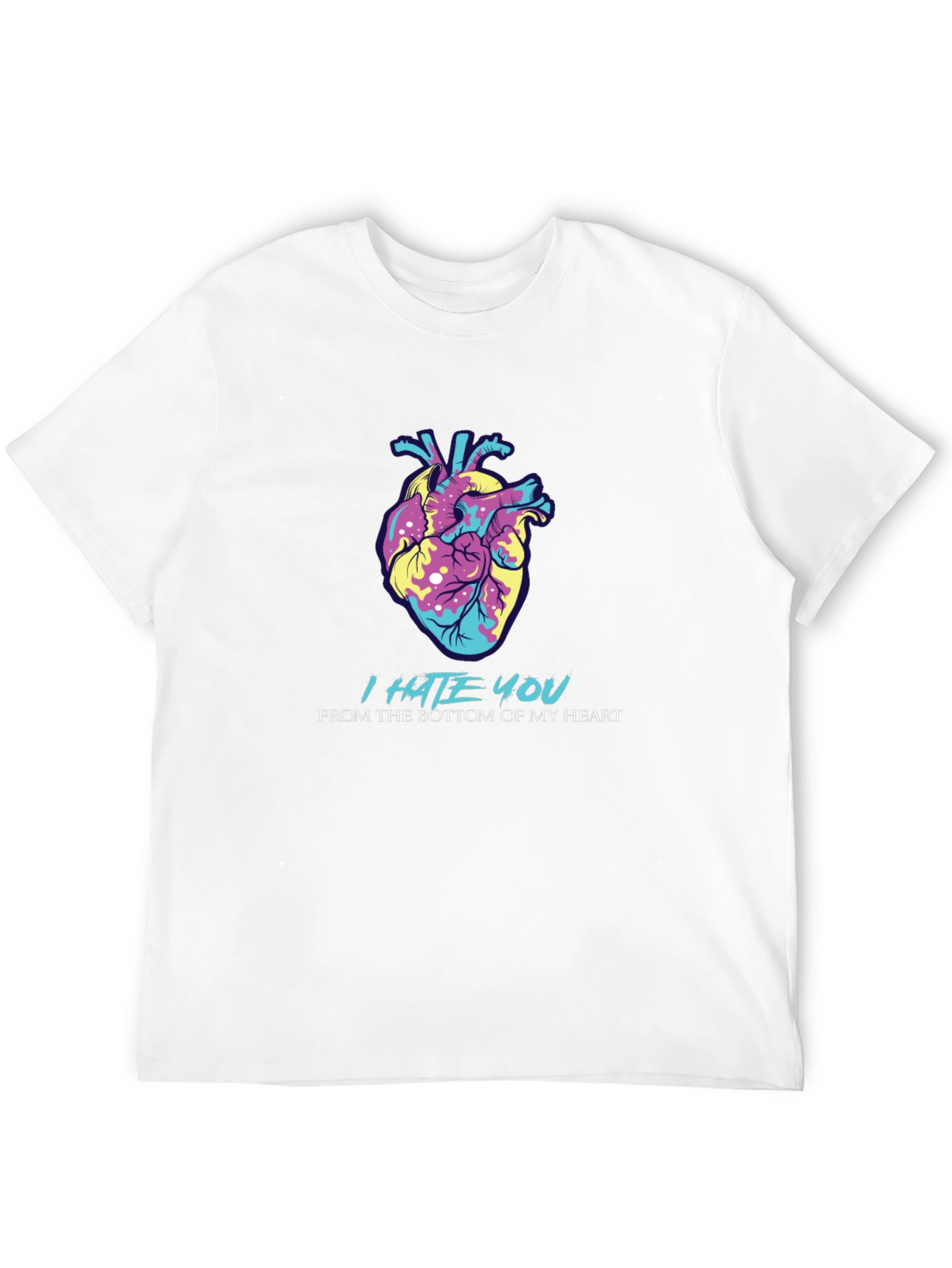 I Hate You Heart Graphic Tee - Express Yourself