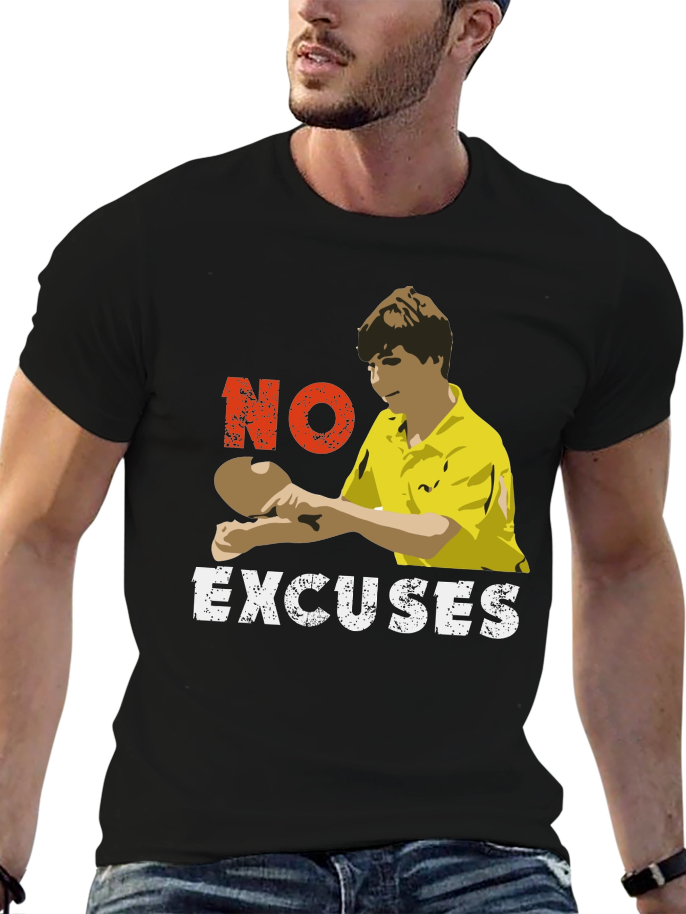 No Excuses Table Tennis Graphic Tee