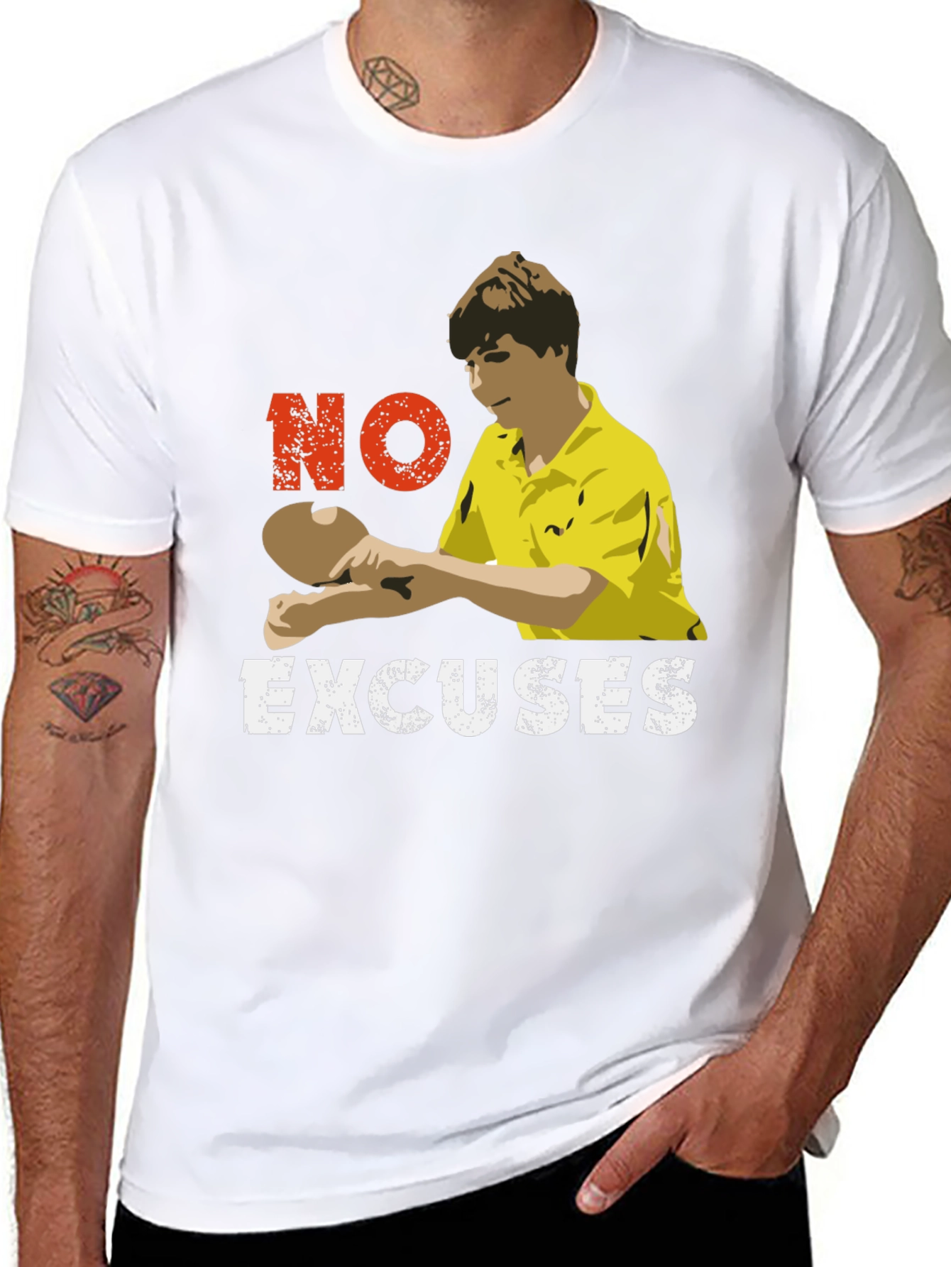 No Excuses Table Tennis Graphic Tee