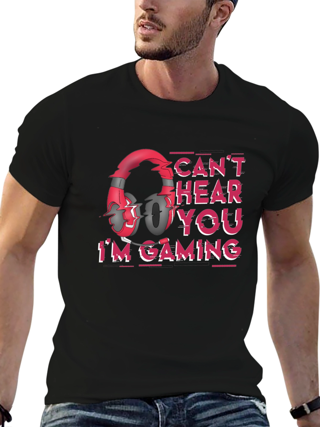 Gamer T-Shirt - Cant Hear You Im Gaming
